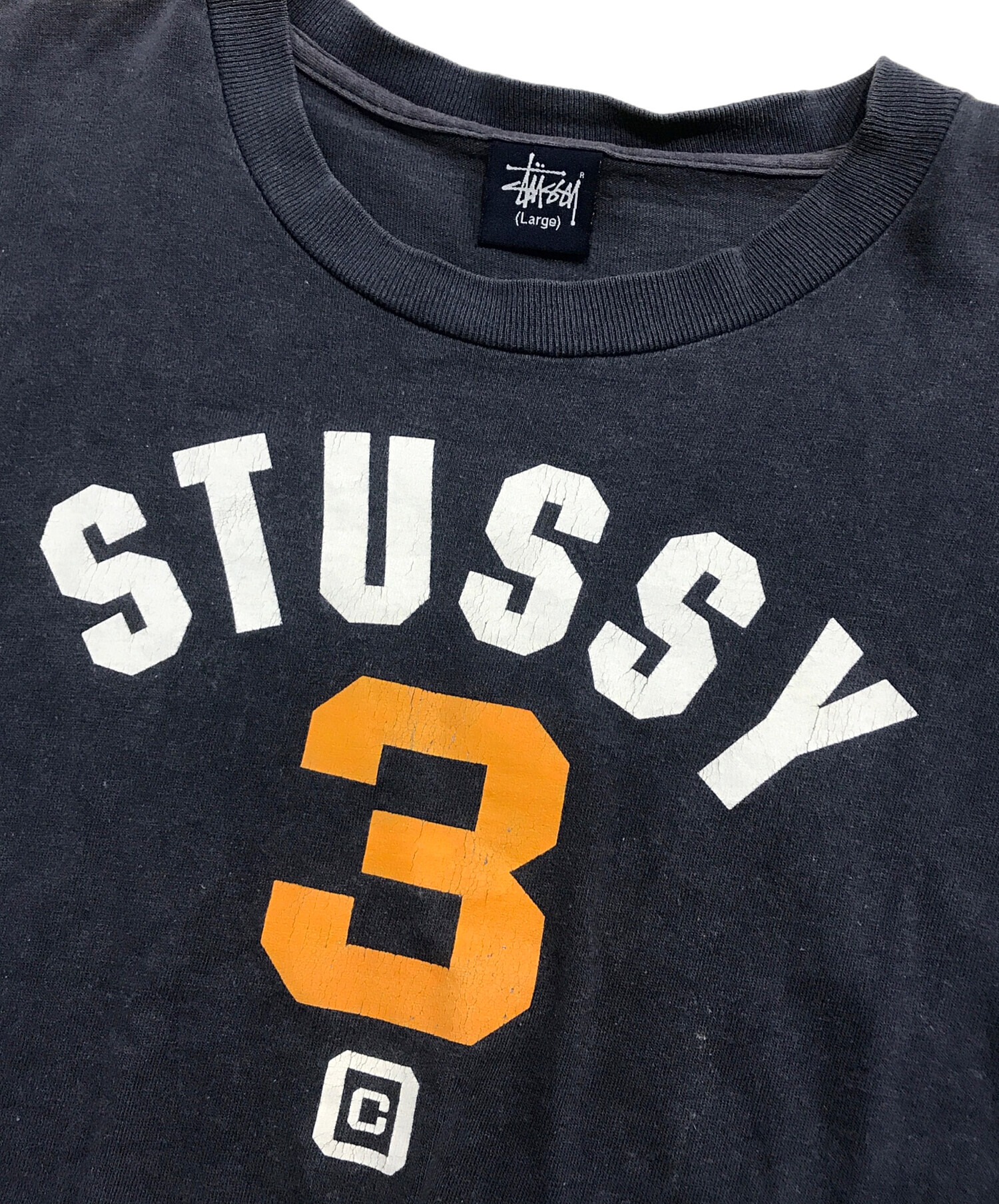 中古・古着通販】stussy (ステューシー) 90s～00s Print Tee ネイビー 