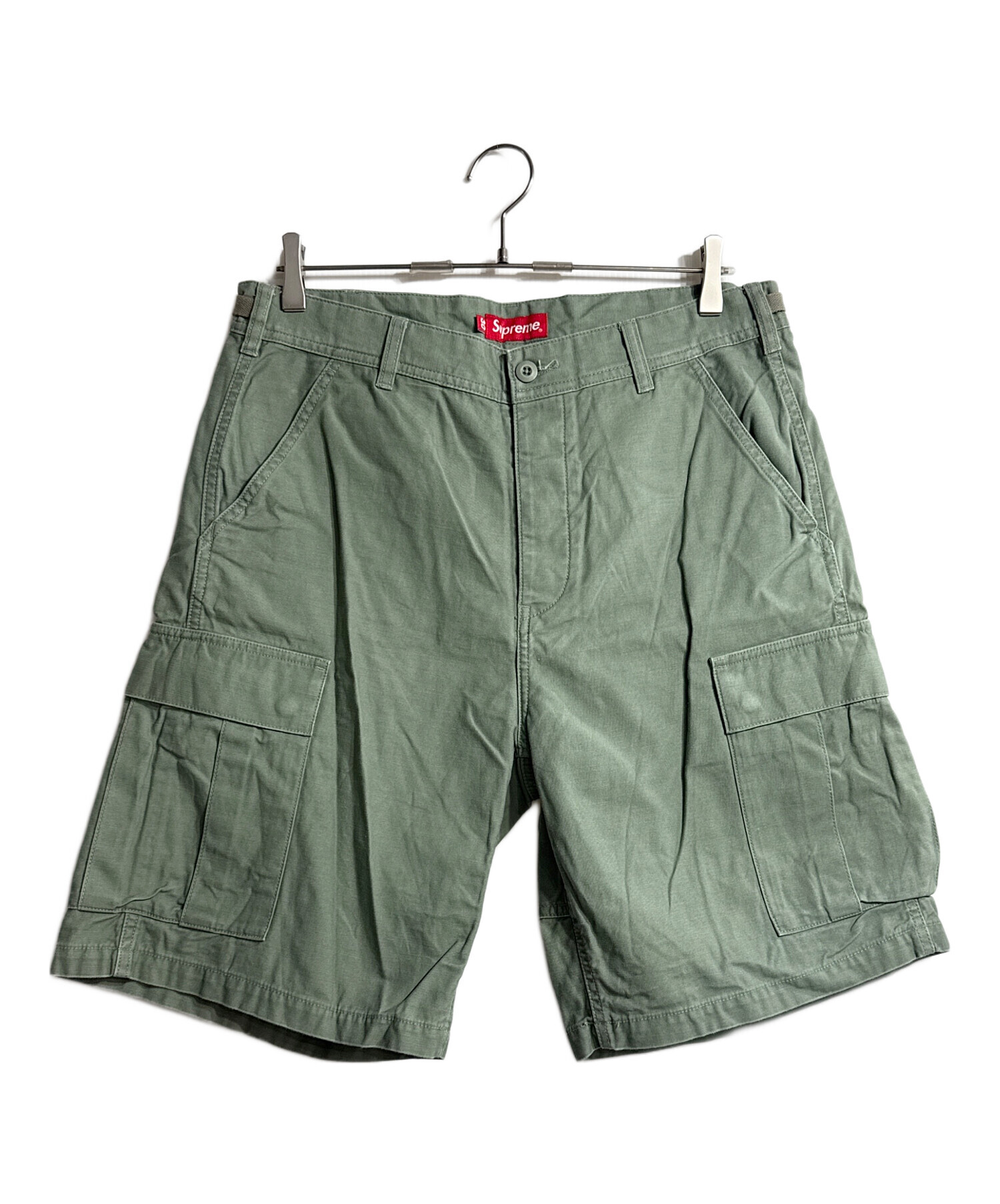 中古・古着通販】SUPREME (シュプリーム) satin cargo shorts カーキ