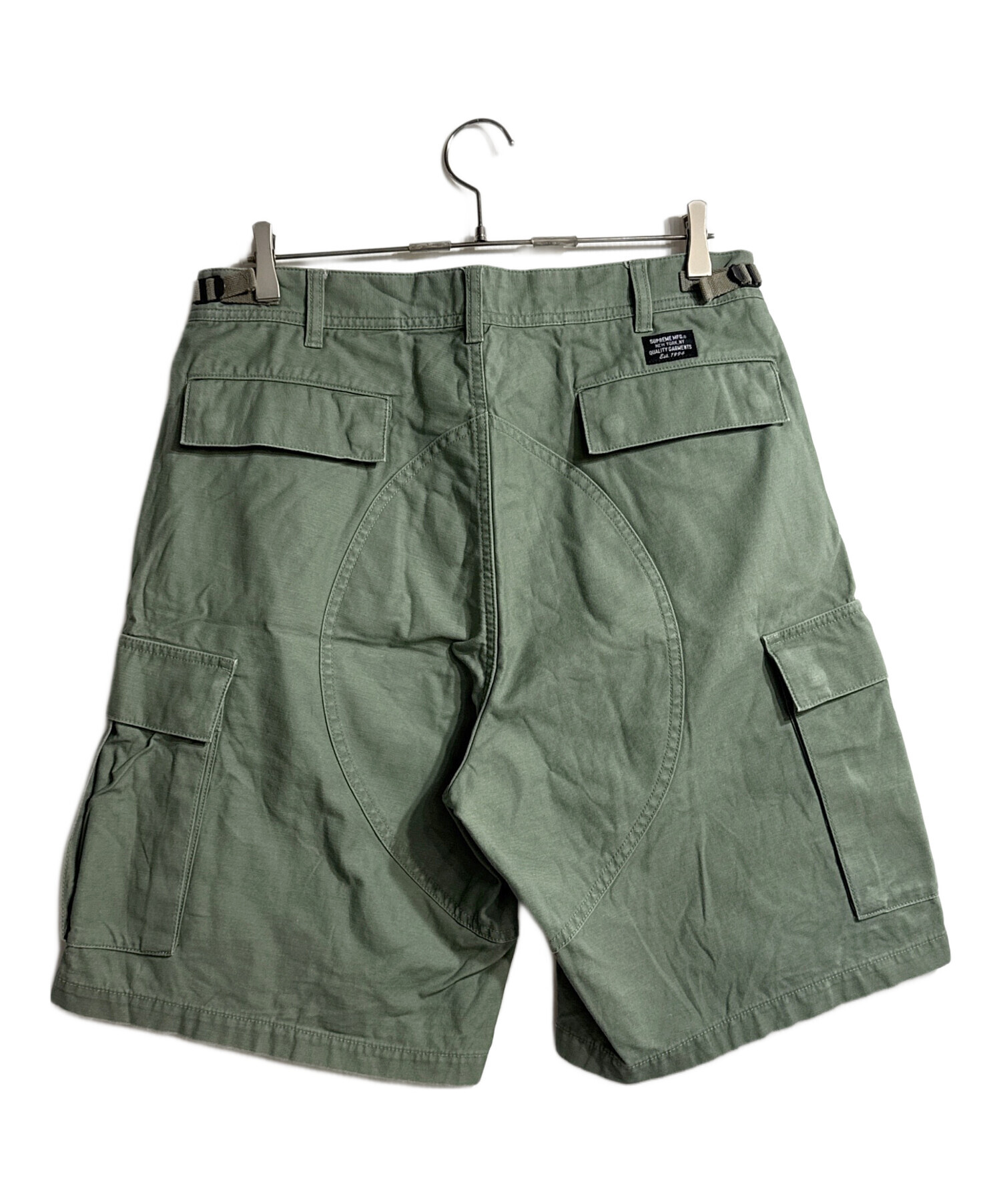 中古supreme Cargo Work Short カーキ　34 中古・古着通販】SUPREME (シュプリーム) satin cargo shorts カーキ