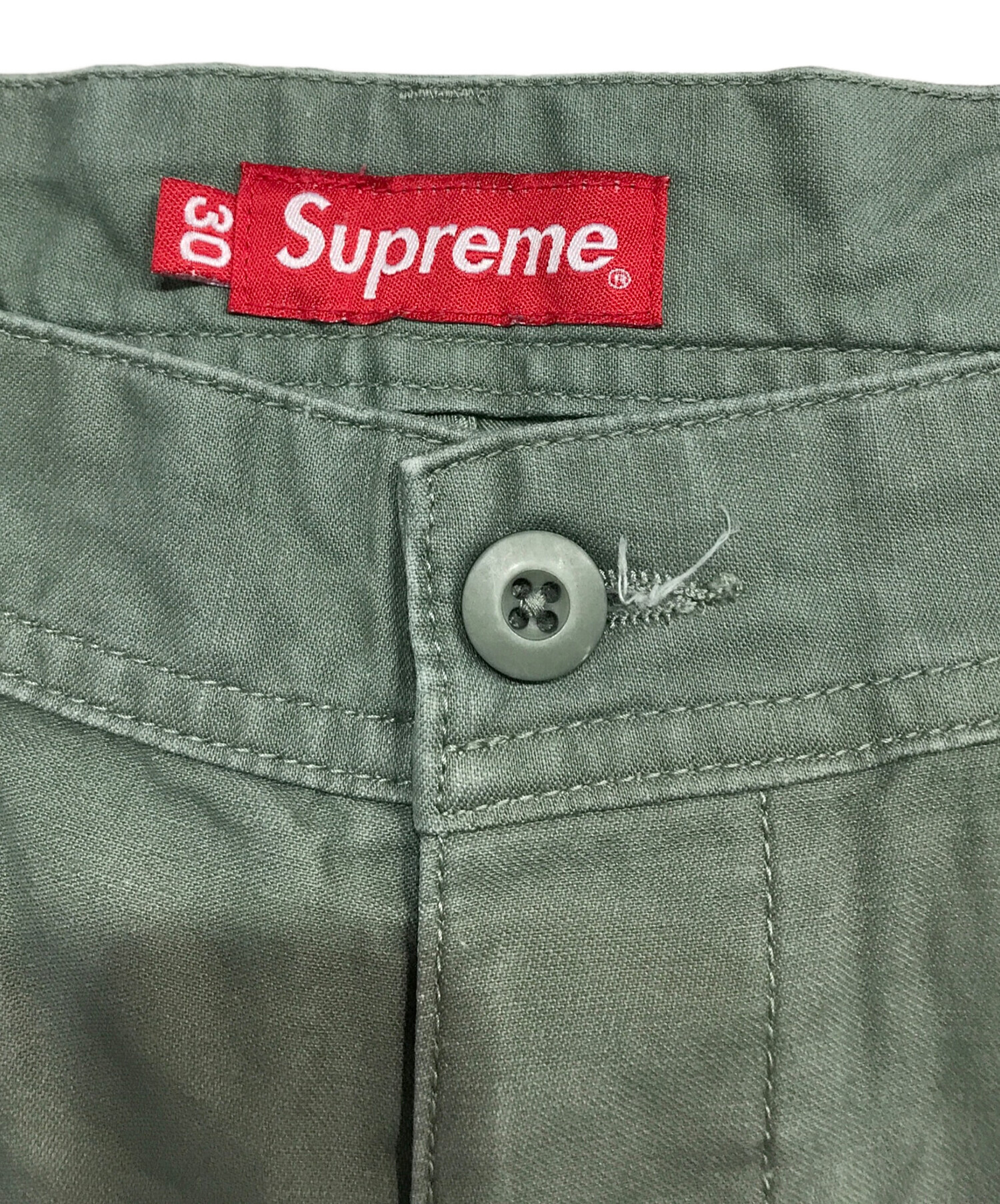 中古・古着通販】SUPREME (シュプリーム) satin cargo shorts カーキ