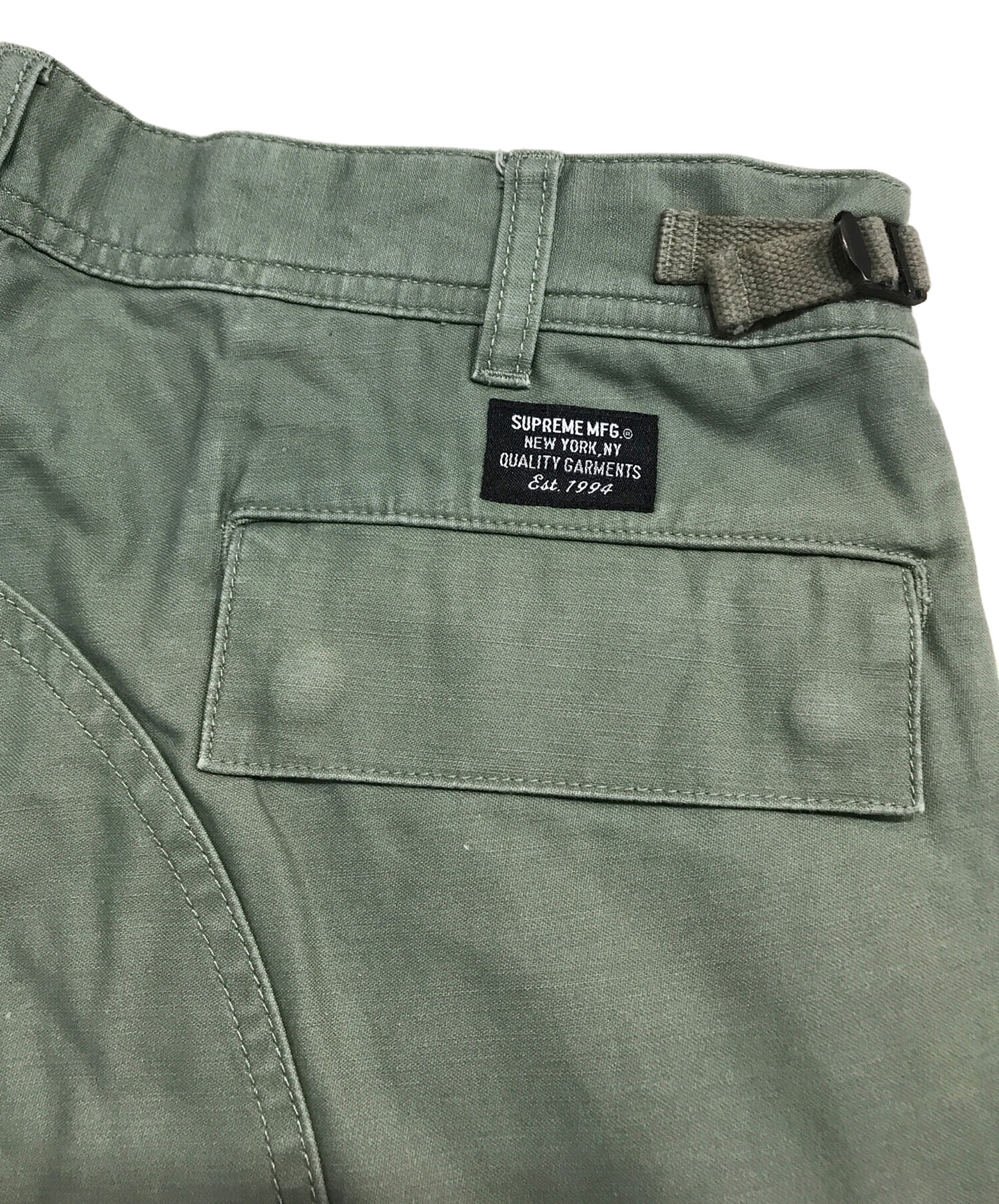 中古・古着通販】SUPREME (シュプリーム) satin cargo shorts カーキ