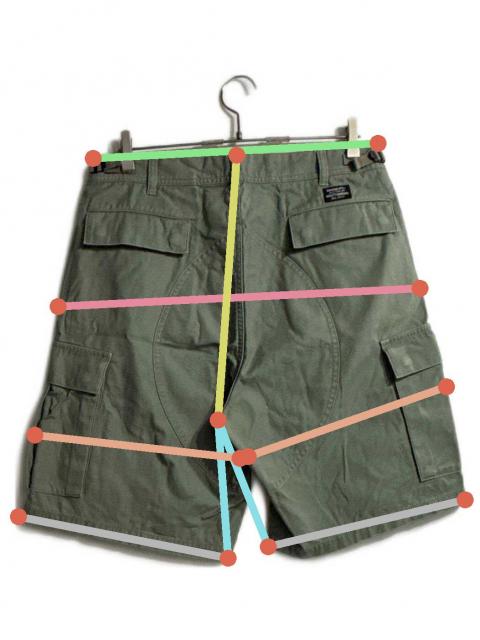 中古・古着通販】SUPREME (シュプリーム) satin cargo shorts カーキ