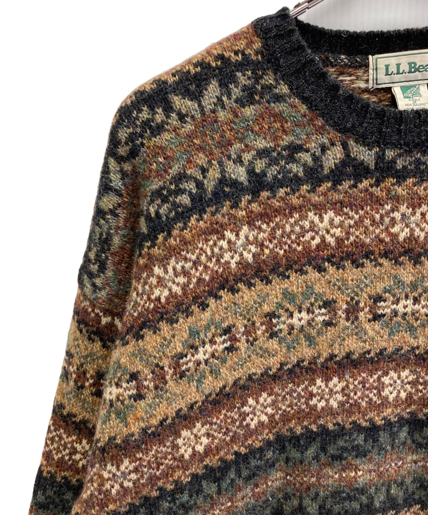 中古・古着通販】L.L.Bean (エルエルビーン) フェアアイル柄ウール 