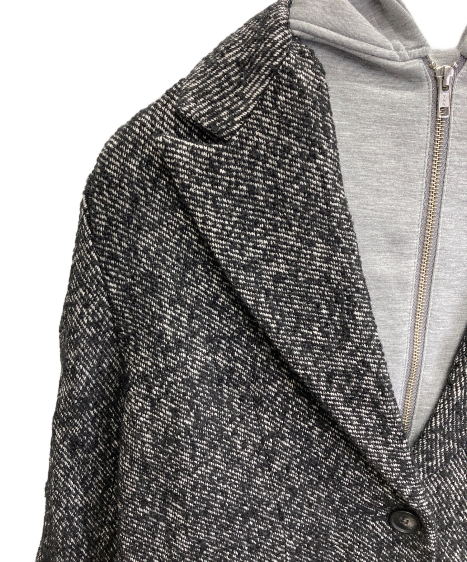 ミラオーウェン フードドッキングシングルブレストジャケット09WFJ244034 ミラオーウェン フードドッキングシングルブレストジャケット