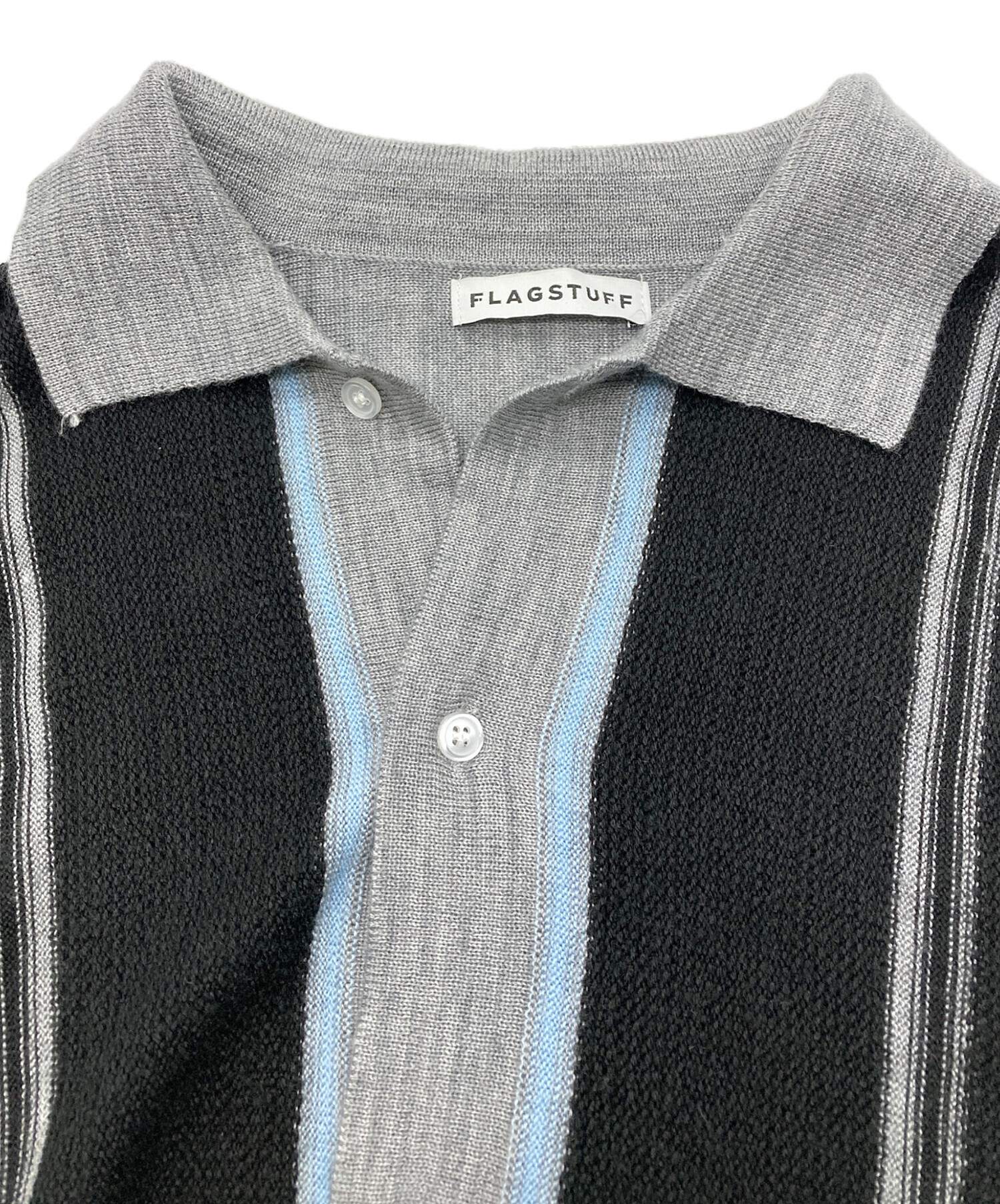 中古・古着通販】FLAGSTUFF (フラグスタフ) ストライプカーディガン 