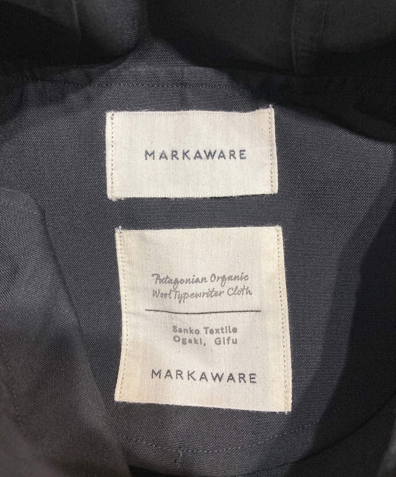 中古・古着通販】MARKAWARE (マーカウェア) MODS COAT ブラック サイズ