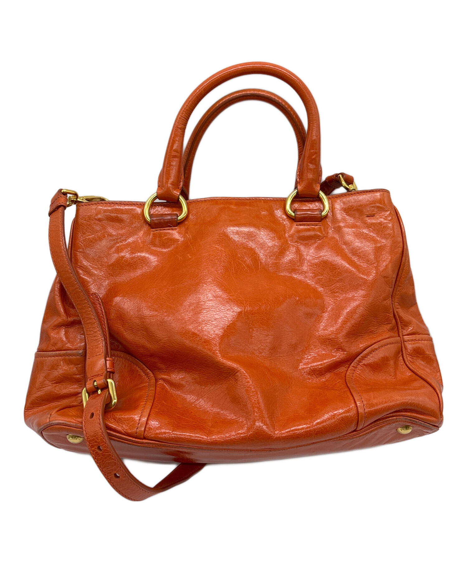 中古・古着通販】PRADA (プラダ) 2WAYバッグ オレンジ｜ブランド・古着  