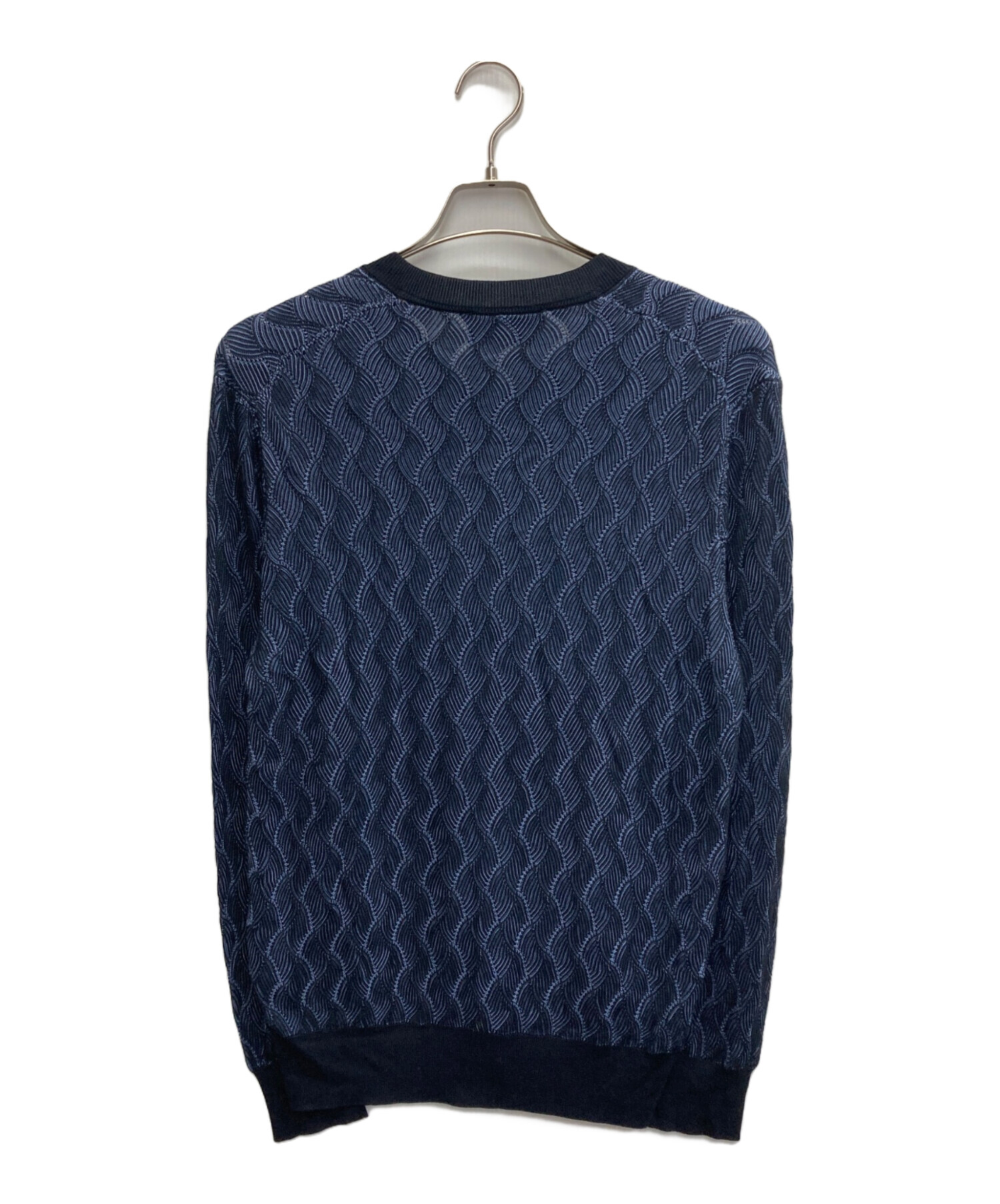 中古・古着通販】BOSS (ボス) シルクニット ブルー サイズ:S｜ブランド