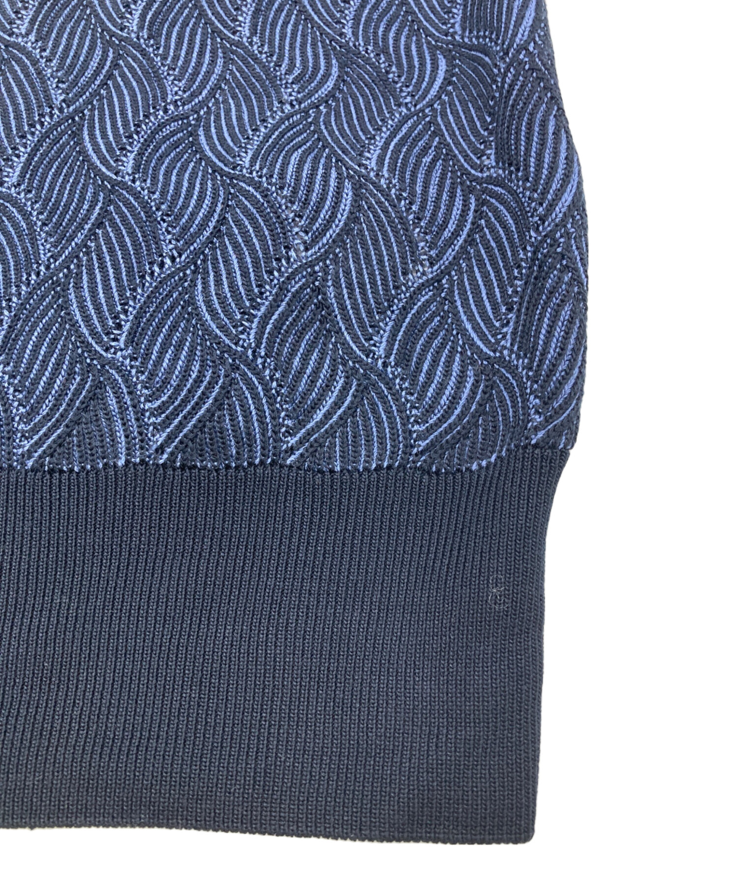 中古・古着通販】BOSS (ボス) シルクニット ブルー サイズ:S｜ブランド