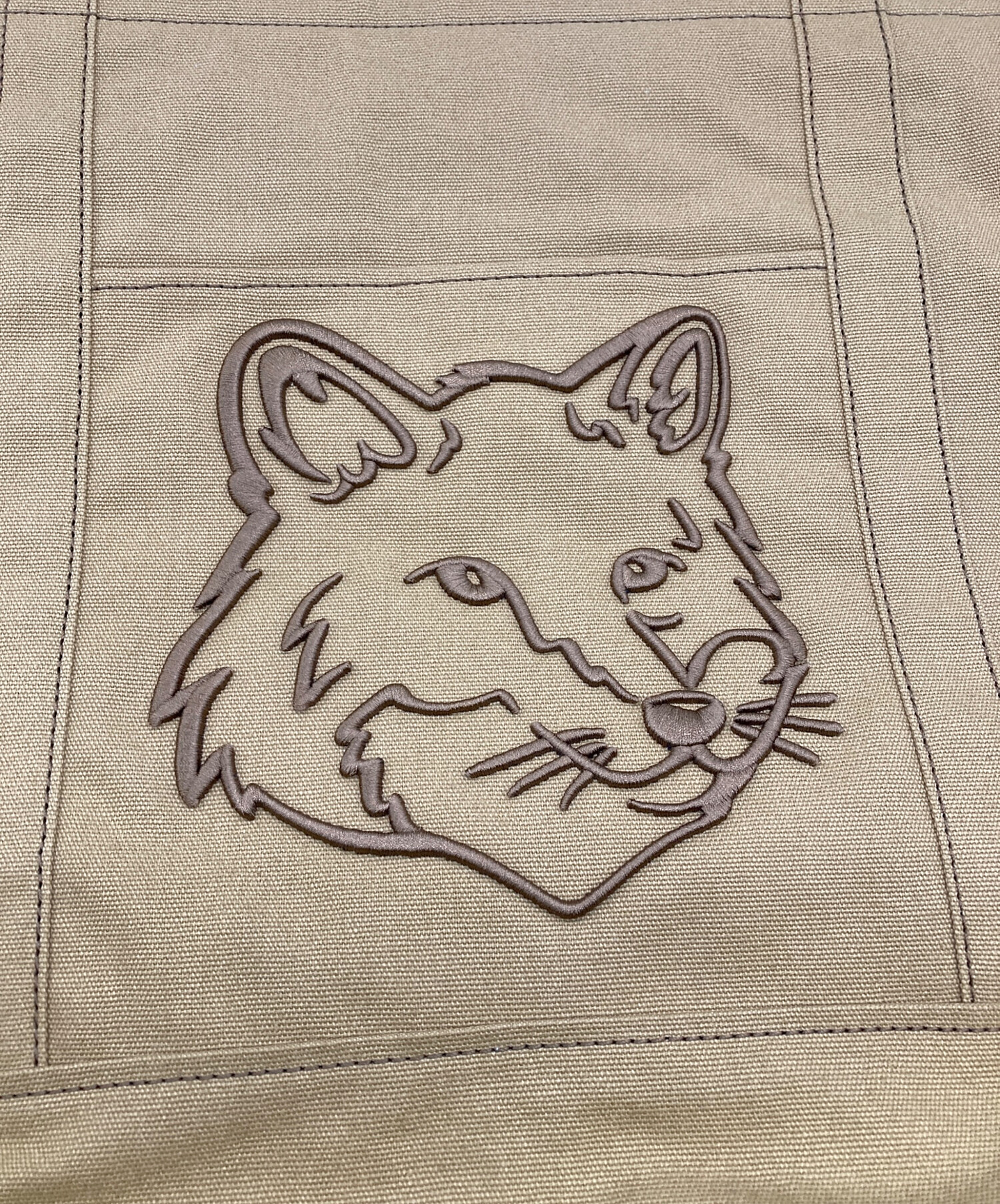 中古・古着通販】MAISON KITSUNE (メゾンキツネ) FOX HEAD LARGE TOTE 