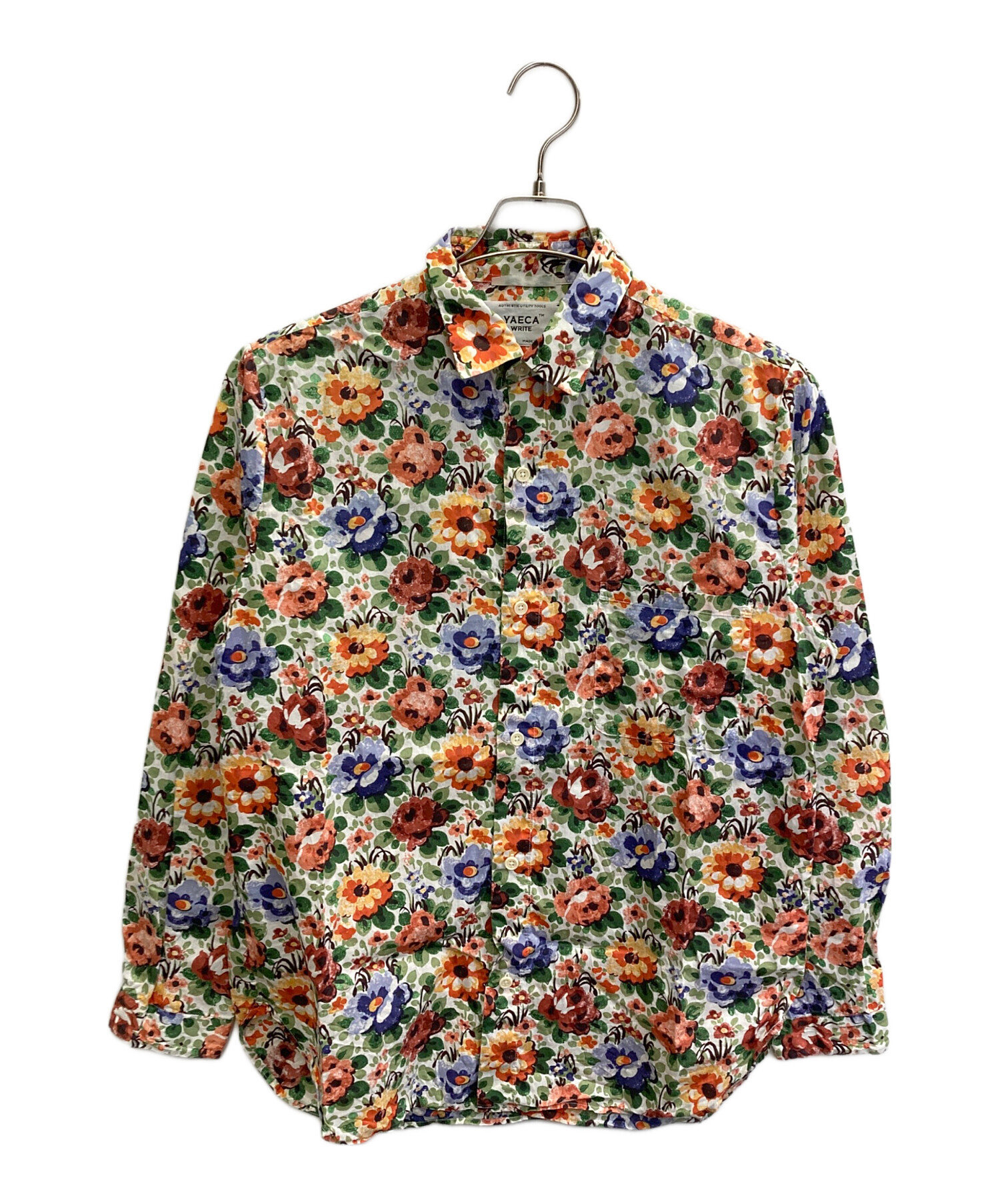 中古・古着通販】YAECA (ヤエカ) 花柄シャツ グリーン サイズ:S