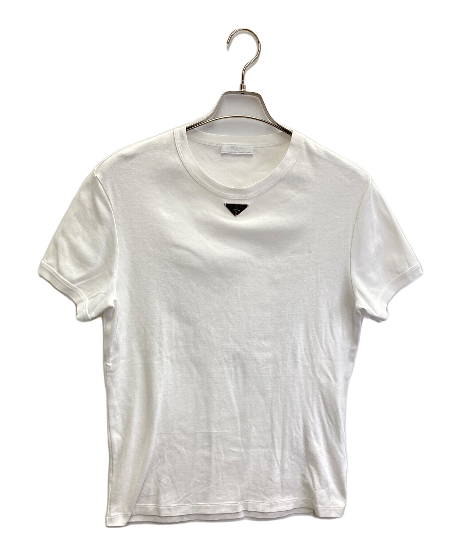 中古・古着通販】PRADA (プラダ) トライアングルプレートTシャツ