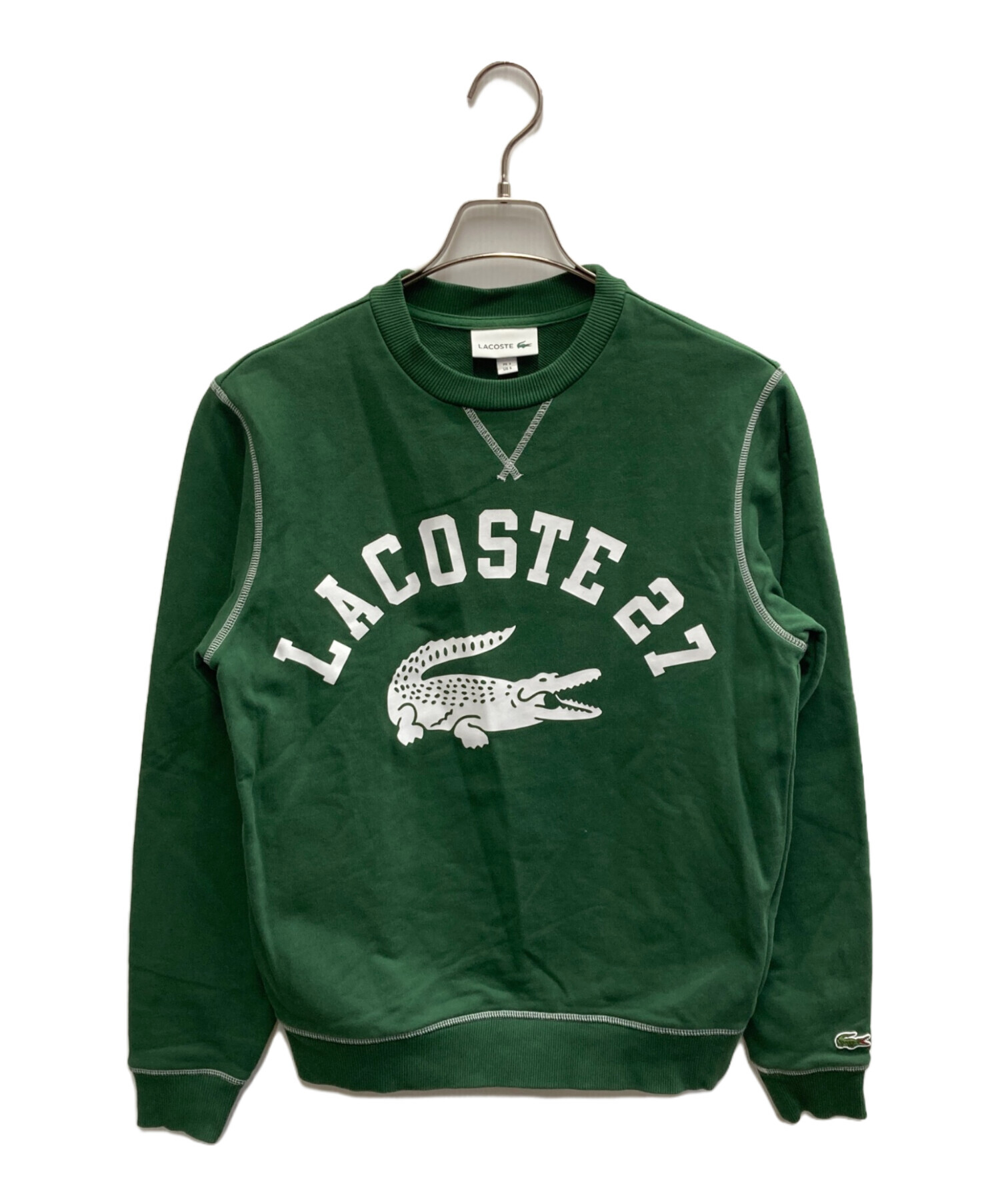 中古・古着通販】LACOSTE (ラコステ) カレッジロゴプリントクルー 