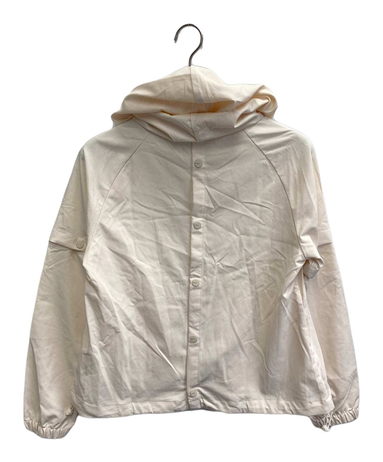 中古・古着通販】adidas (アディダス) ナイロンジャケット アイボリー