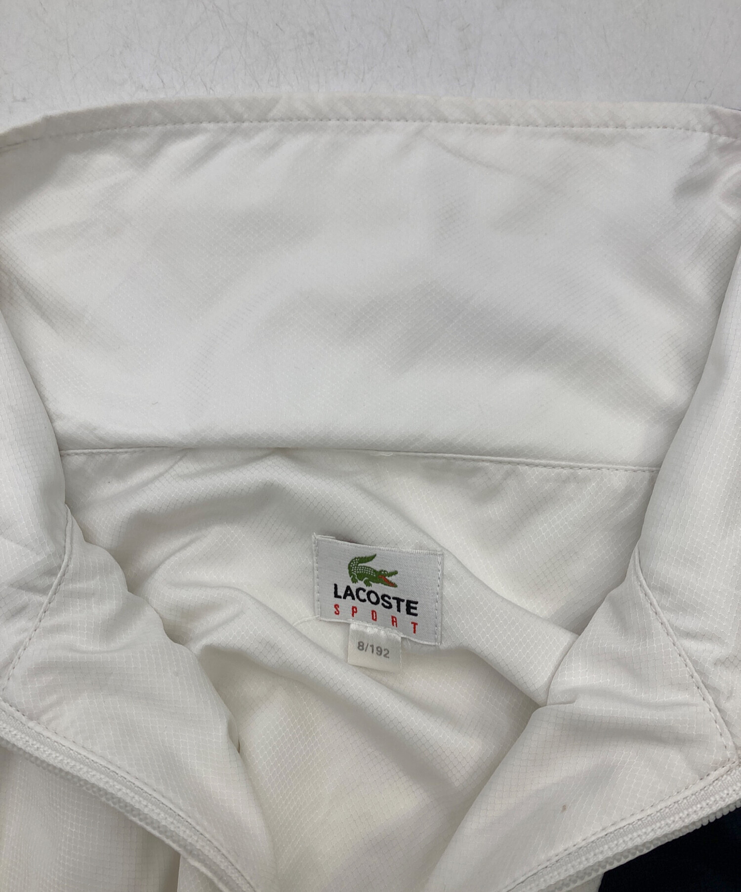 中古・古着通販】LACOSTE (ラコステ) ナイロンジャケット ホワイト