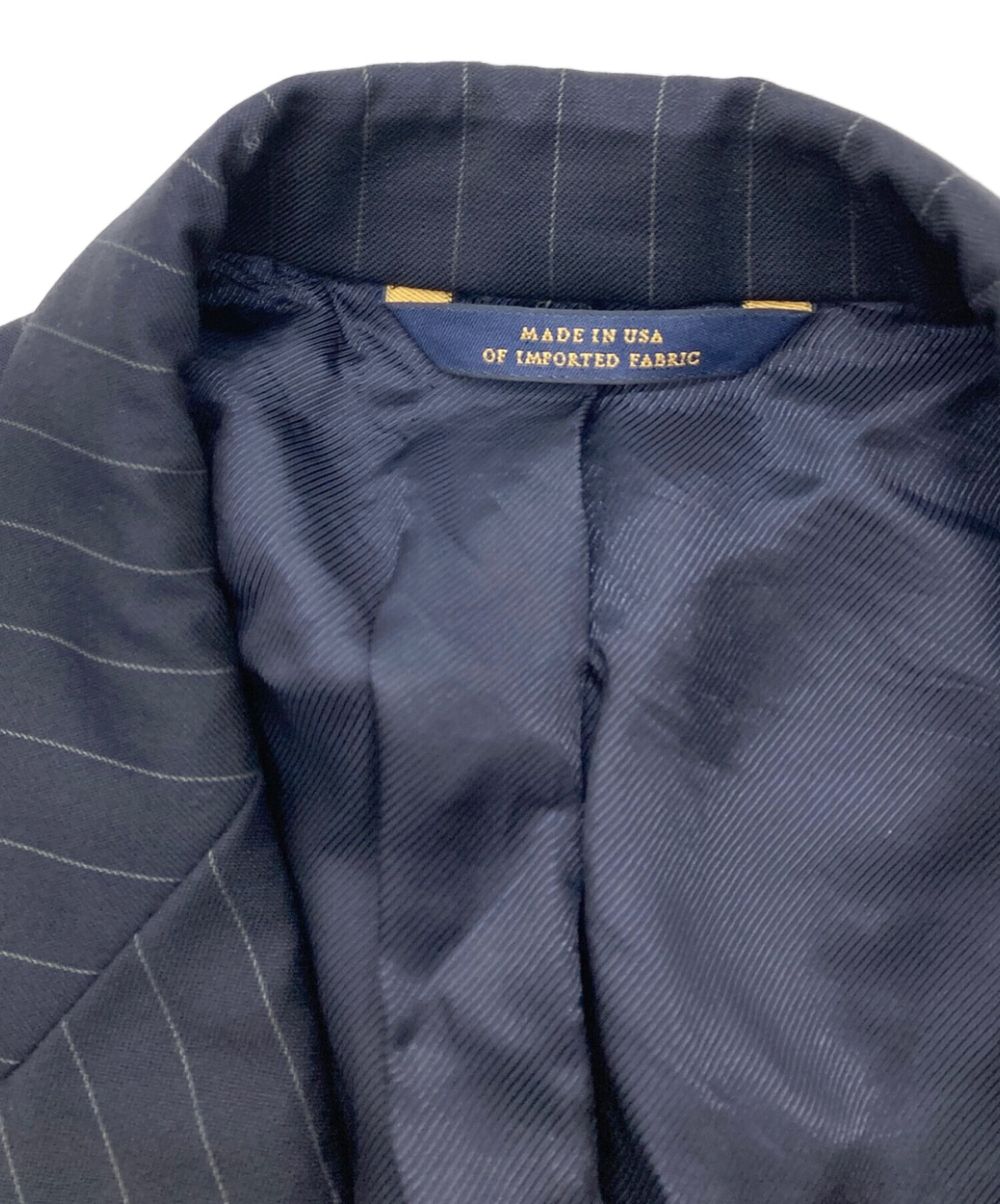 【美品】 XL ブルックスブラザーズ テーラードジャケット ストライプ BROOKS BROTHERS（ブルックスブラザーズ）の「コットン