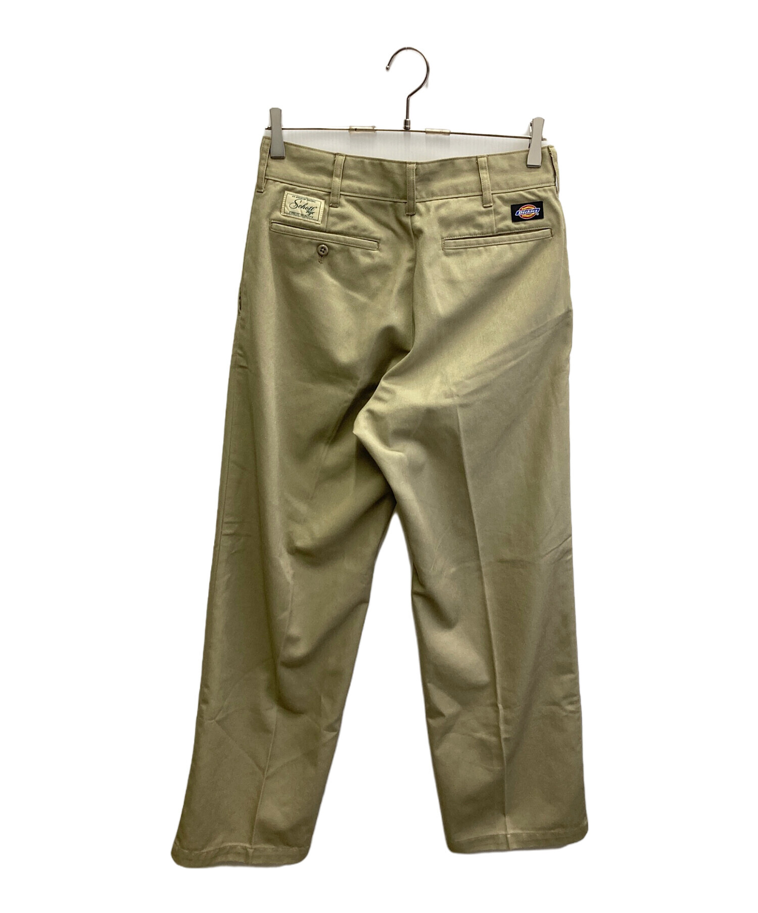 ディッキーズ　カーゴパンツ　ベージュチノパン　古着　W42 L30 Dickies(ディッキーズ) ×green label relaxing ワンタックチノパン