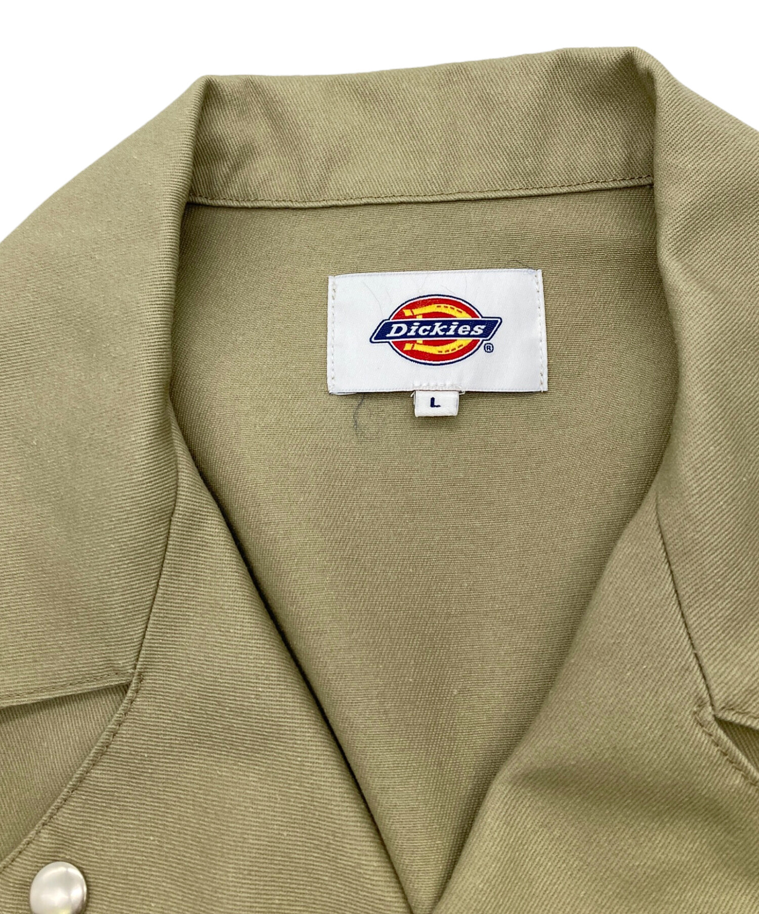 schott✖️Dickies ベージュ ライダースジャケット 中古・古着通販】Dickies (ディッキーズ) schott (ショット) ダブル