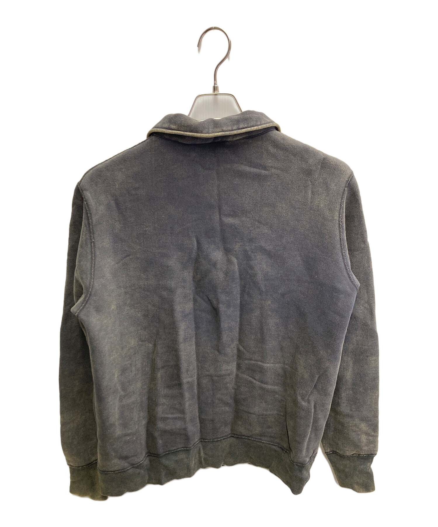中古・古着通販】BARNS (バーンズ) ハーフジップスウェット グレー 
