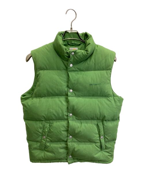 Carhartt グリーン ベスト Lサイズ 中古・古着通販】CarHartt (カーハート) ダック地中綿ベスト