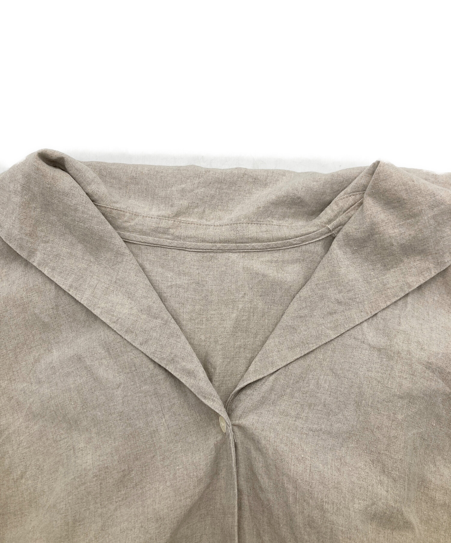 plage リネン セーラーカラー ブラウス 中古・古着通販】Plage (プラージュ) セーラーカラーリネンブラウス