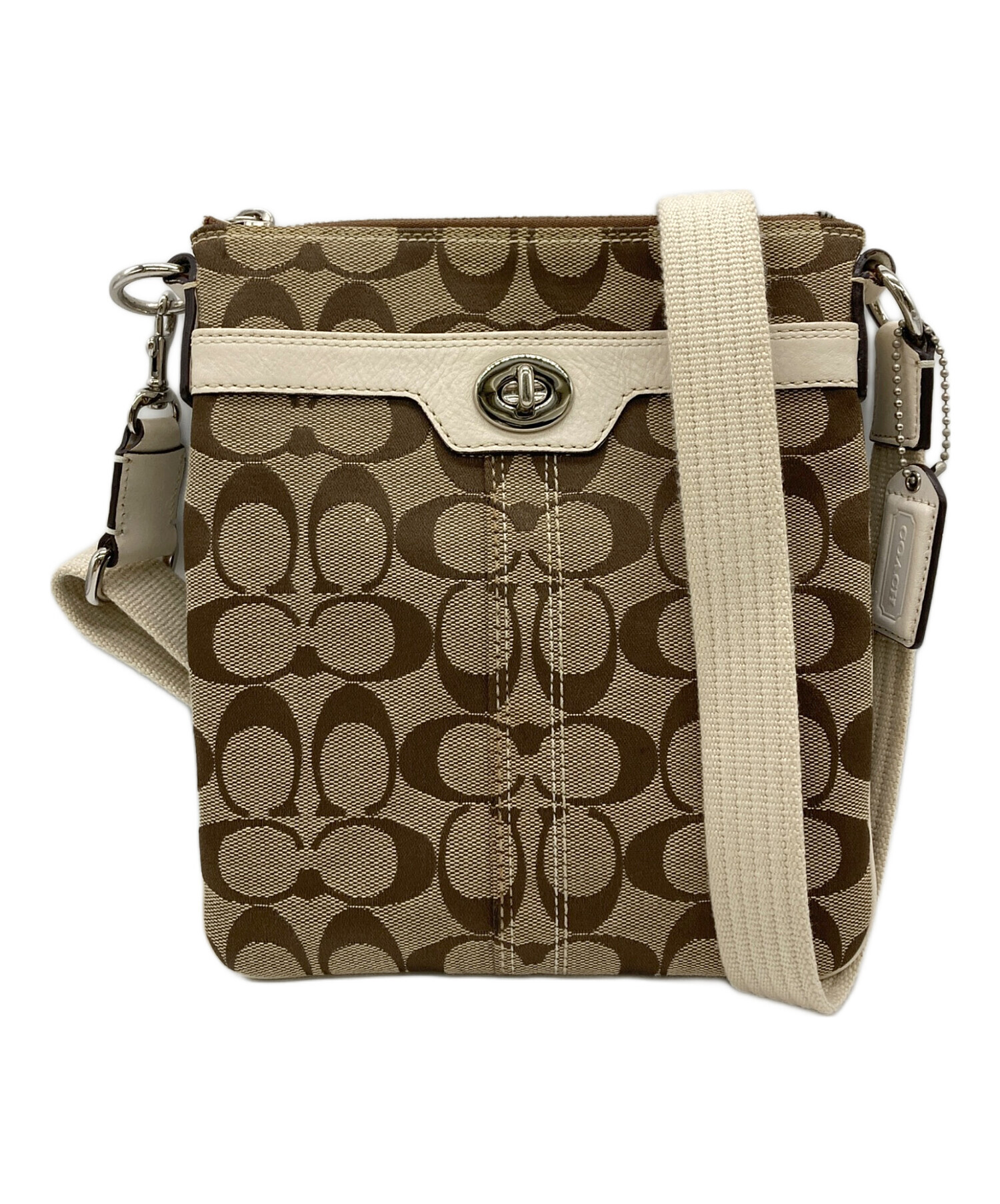中古・古着通販】COACH (コーチ) シグネチャーショルダーバッグ 