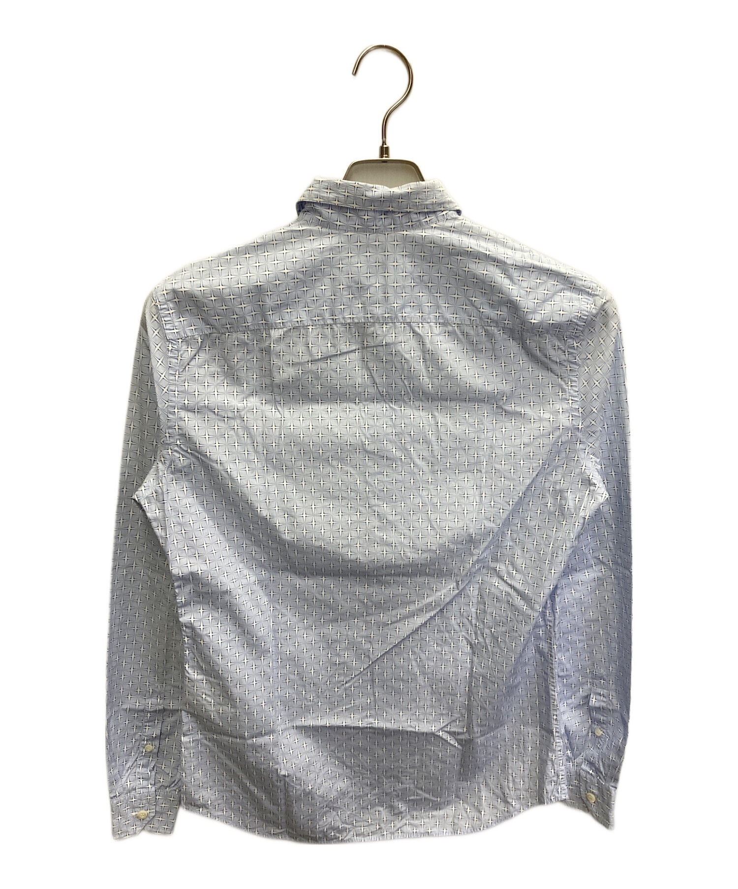 中古・古着通販】PRADA (プラダ) 16SS 総柄シャツ ブルー サイズ:37 