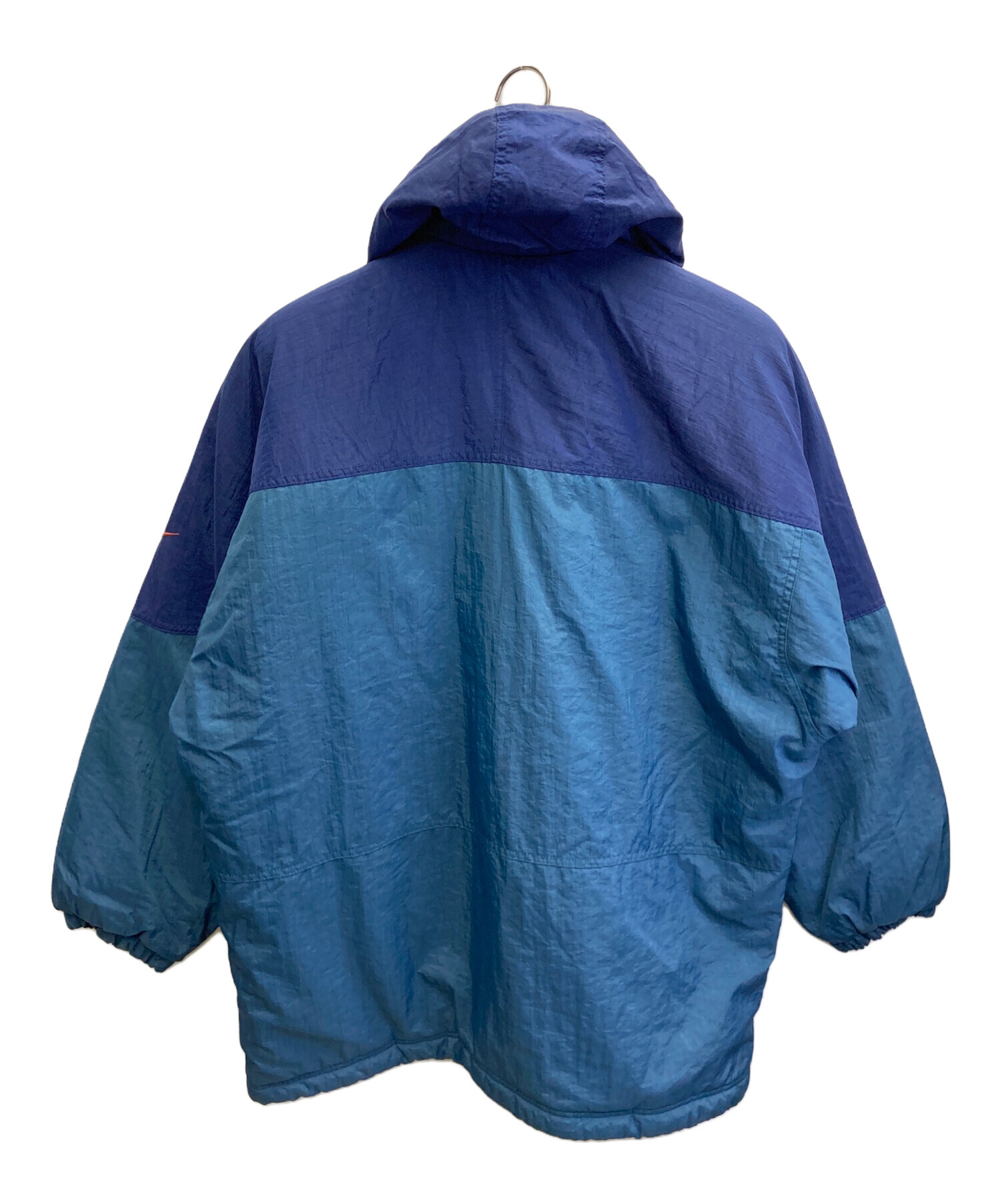 中古・古着通販】NIKE (ナイキ) 中綿ナイロンジャケット ブルー 