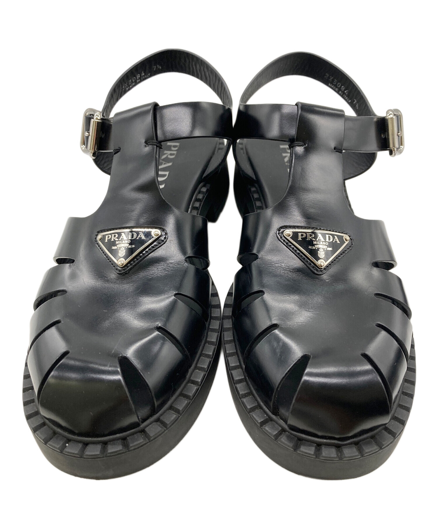 中古・古着通販】PRADA (プラダ) ブラッシュドレザーフィッシャーマン