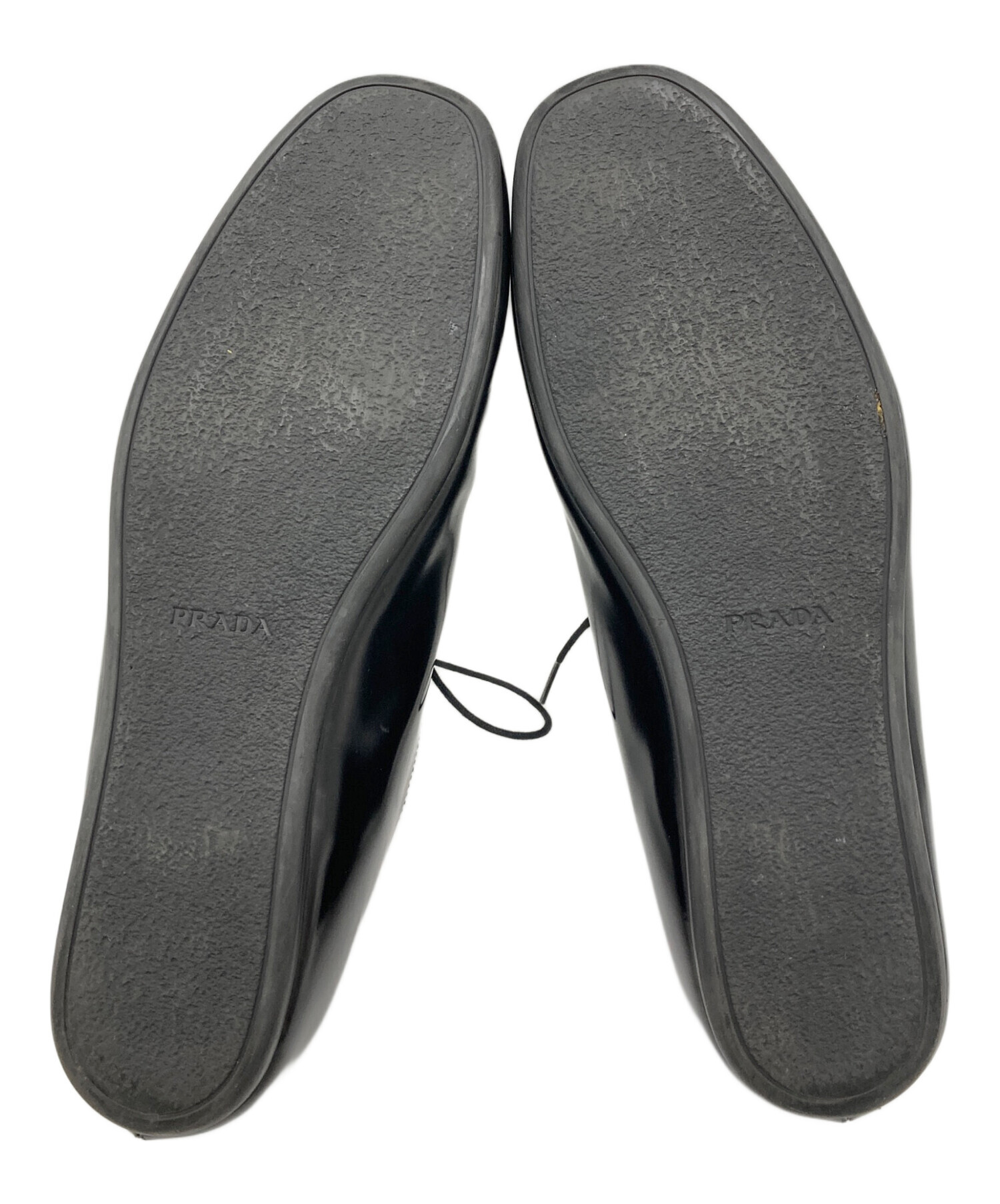 中古・古着通販】PRADA (プラダ) ブラッシュドレザー レースアップ