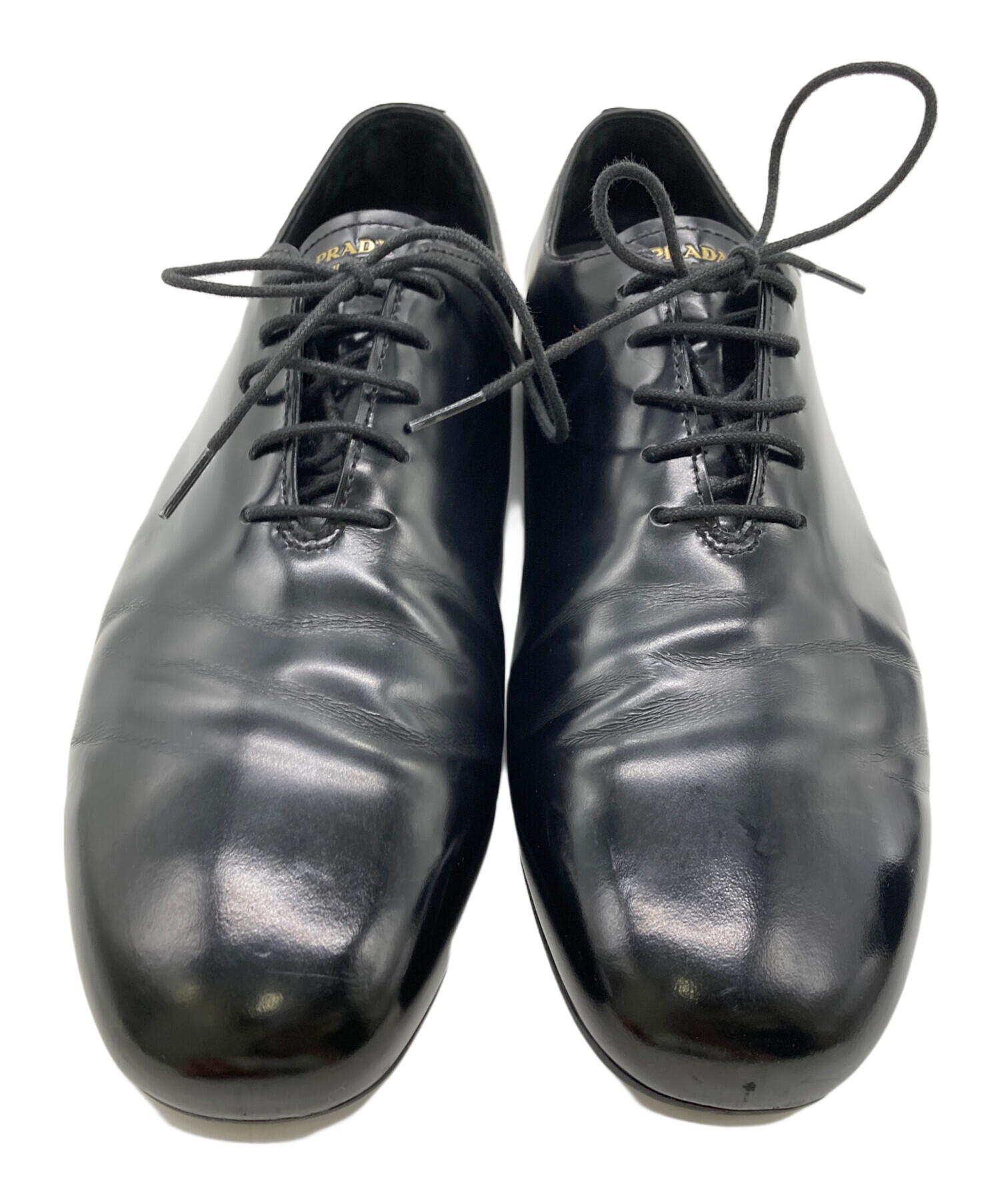 中古・古着通販】PRADA (プラダ) ブラッシュドレザー レースアップ