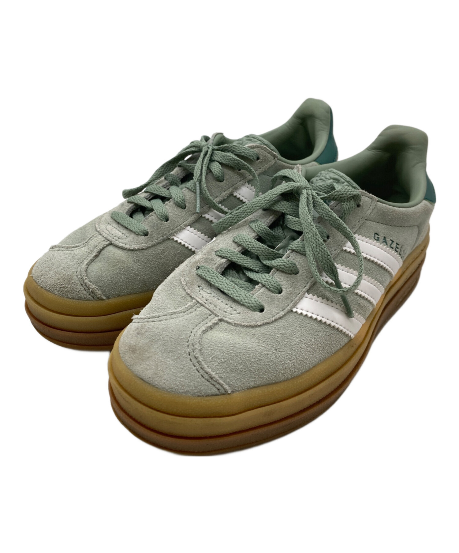 中古・古着通販】adidas (アディダス) GAZELLE BOLD W グリーン サイズ 