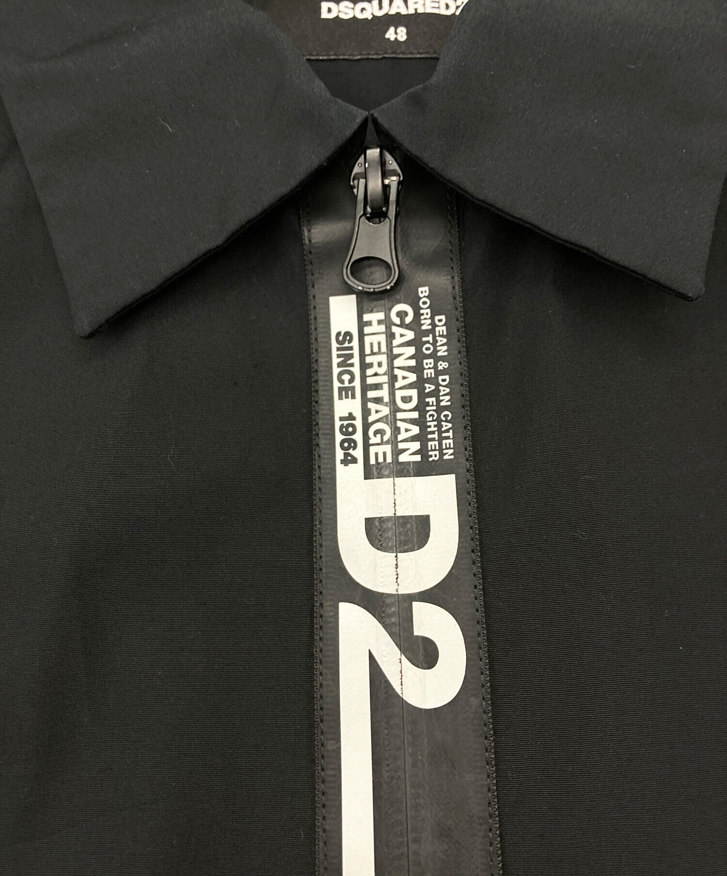 DSQUARED シャツジャケット 48 中古・古着通販】DSQUARED2 (ディースクエアード) ジップシャツ