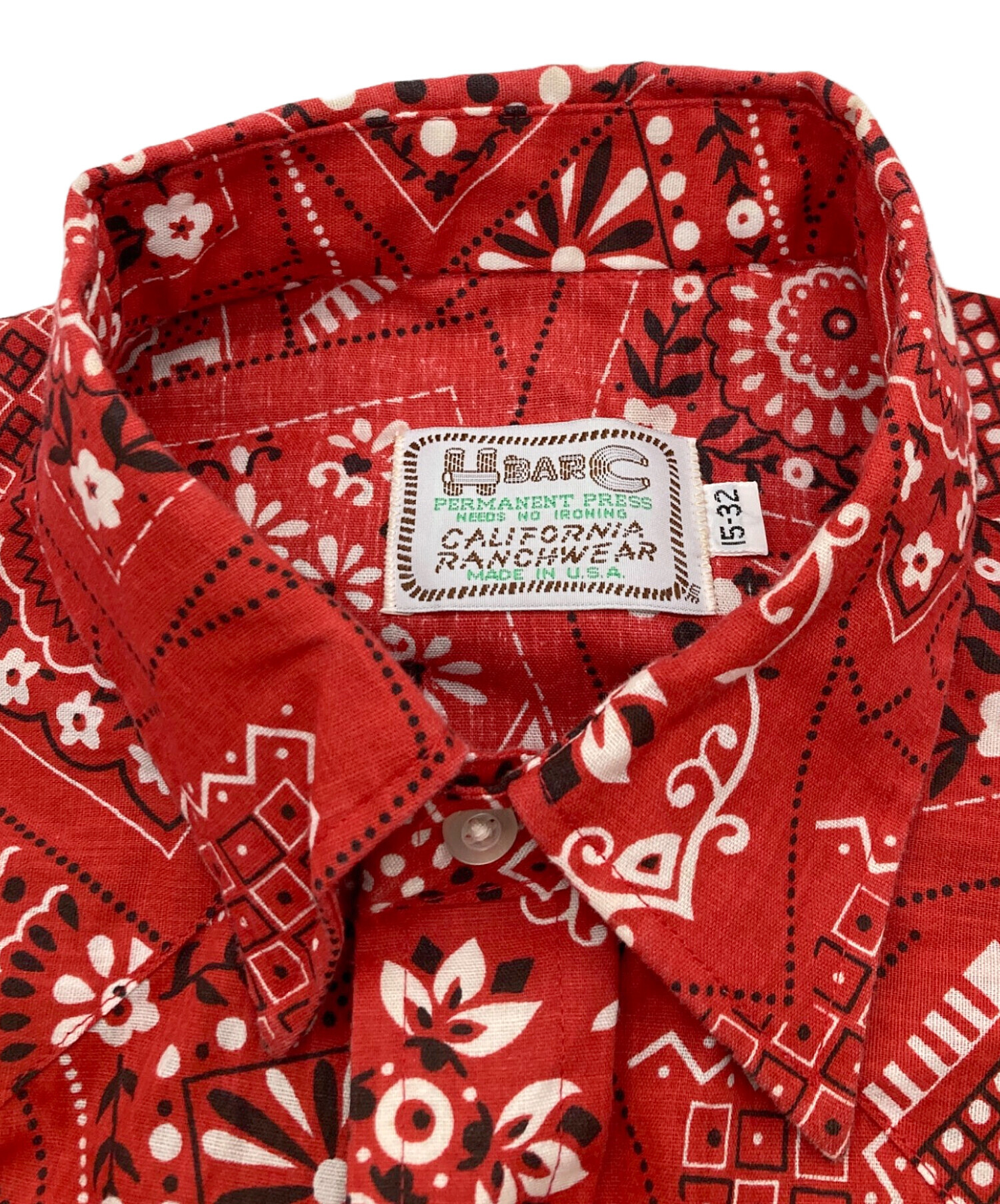 中古・古着通販】H BAR C (エイチバーシー) バンダナ柄ウエスタン