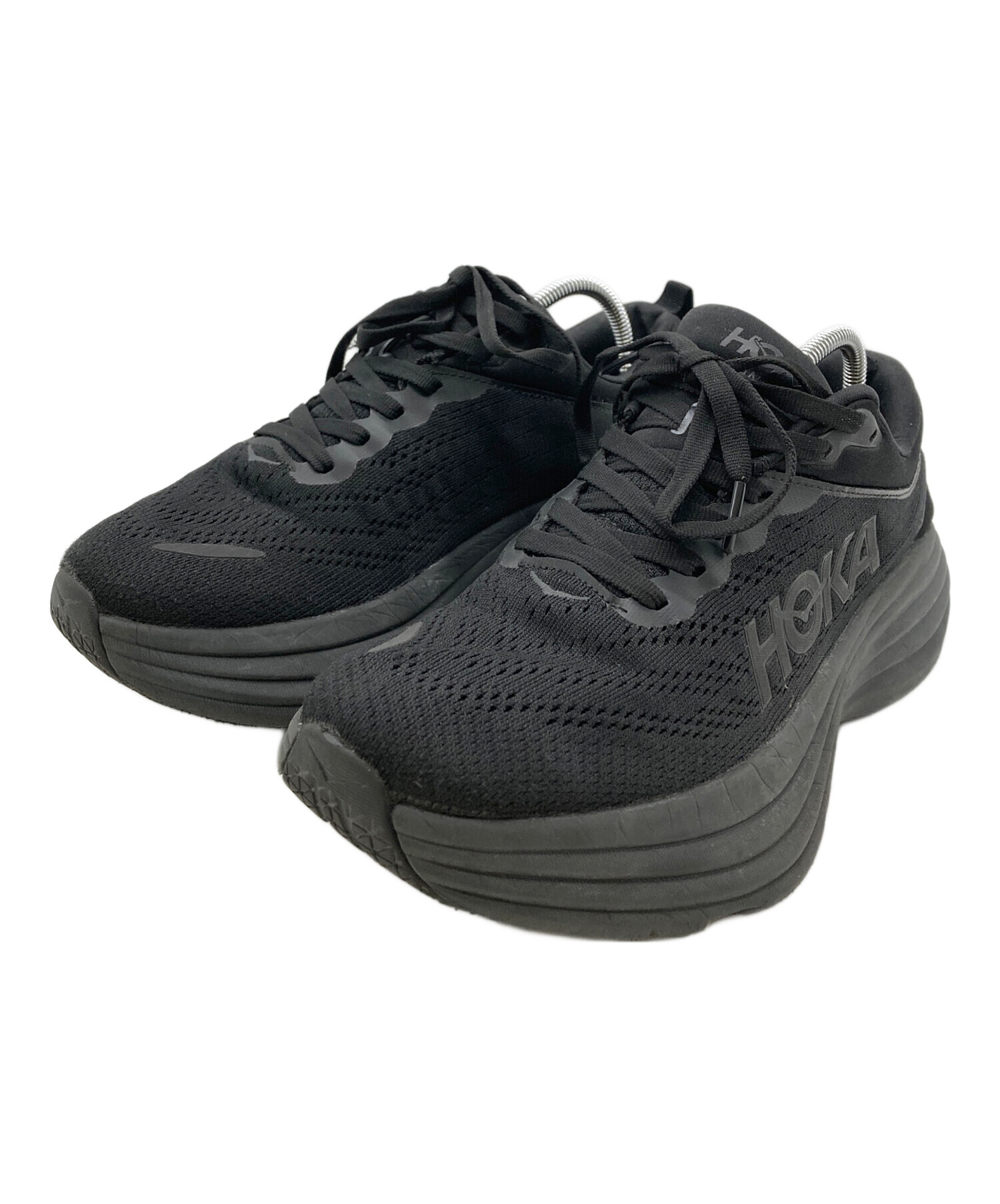 中古【ホカオネオネ】HOKAONEONE　ブラック　M BONDI 5 WIDE　２８ｃｍ　 HOKA(HOKA ONE ONE)(ホカ(ホカオネオネ)) ⁄ ボンダイ6⁄ランニング