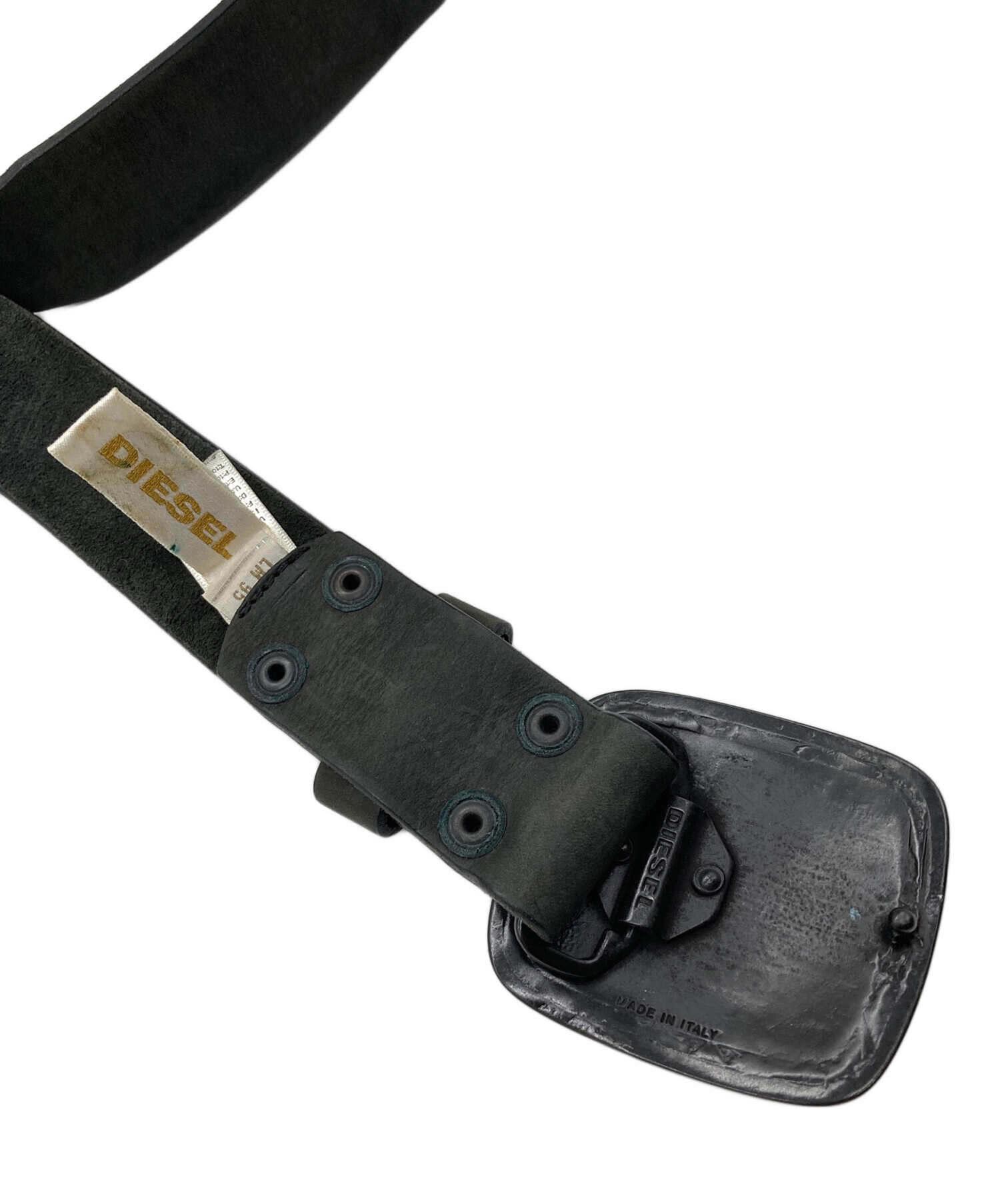 中古・古着通販】DIESEL (ディーゼル) OLD レザーバックルベルト