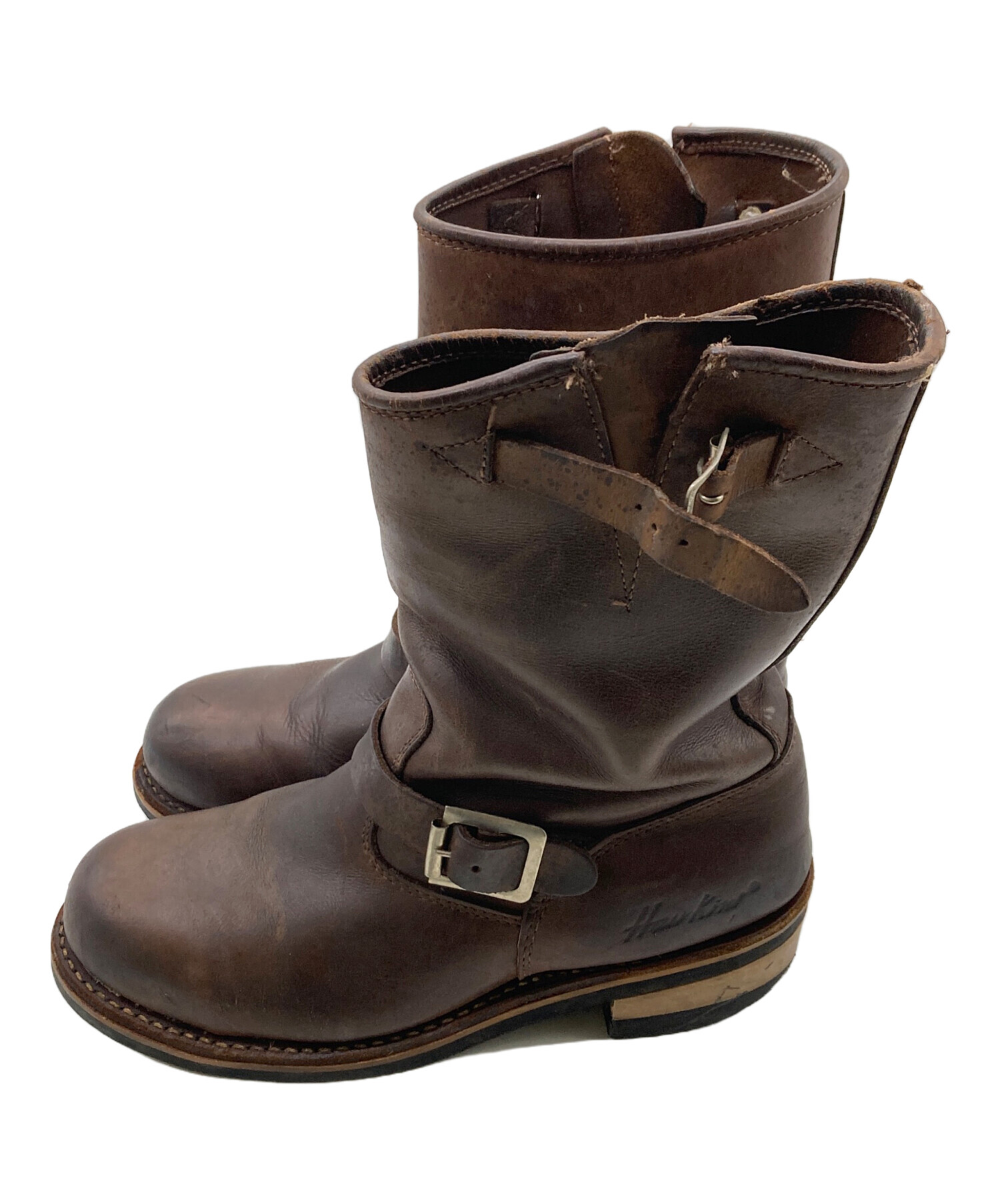 G.T. HAWKINS エンジニアブーツ size8 美品 デッドストック 中古・古着通販】HAWKINS (ホーキンス) エンジニアブーツ ブラウン