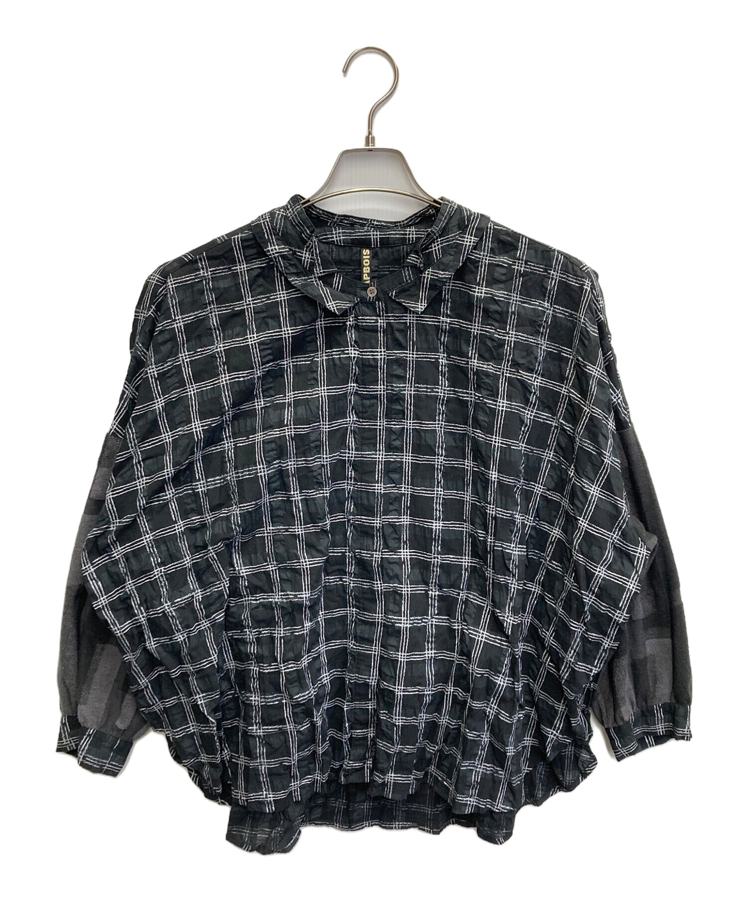 中古・古着通販】FRAPBOIS (フラボア) ソフトチェック ブラウス シャツ 
