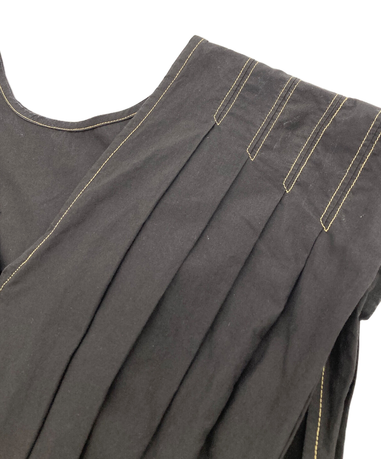 中古・古着通販】FUMIKA UCHIDA (フミカウチダ) タックドレス ダーク