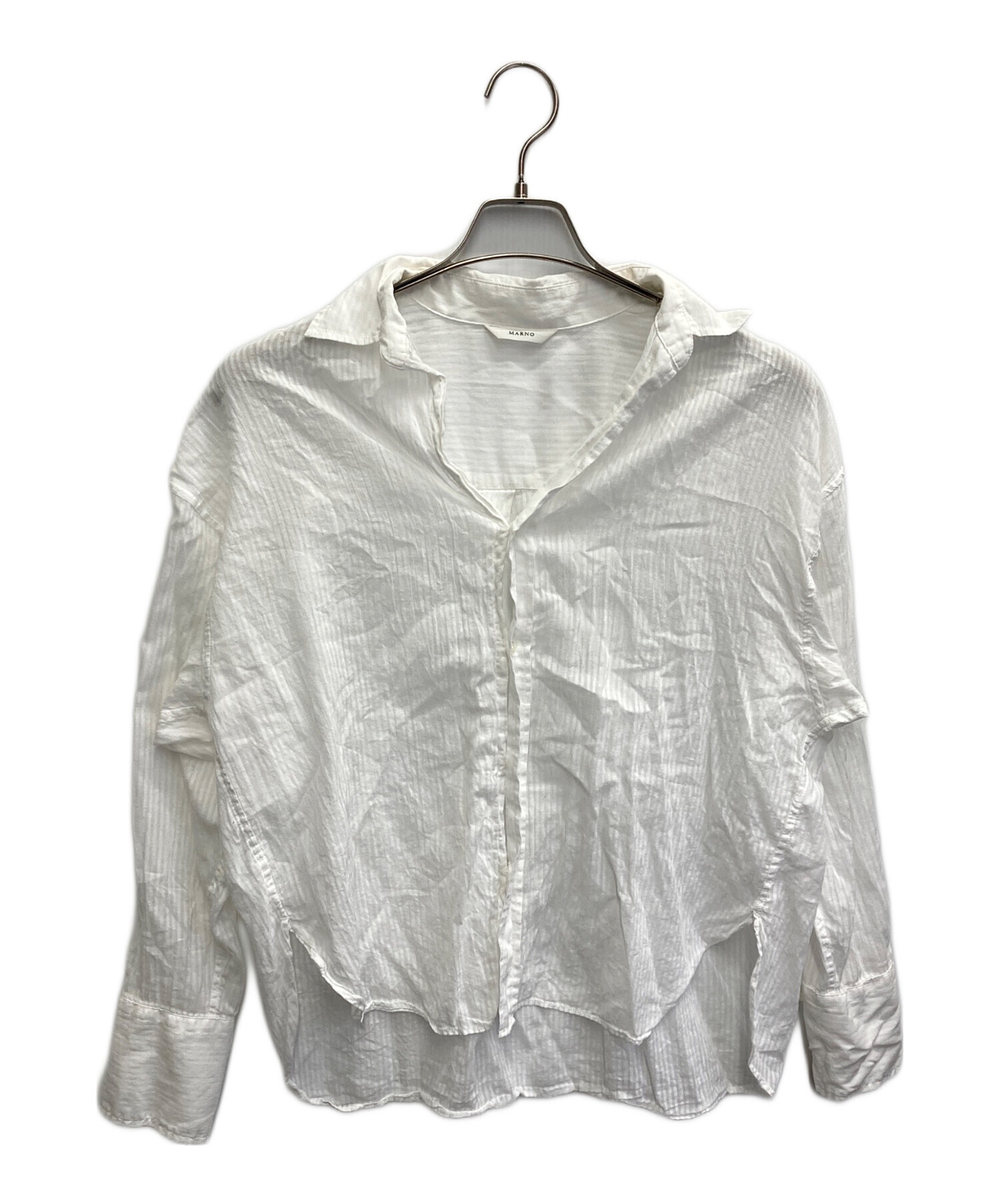 中古・古着通販】MARNO (マーノ) Amy shirt ホワイト サイズ:FREE 