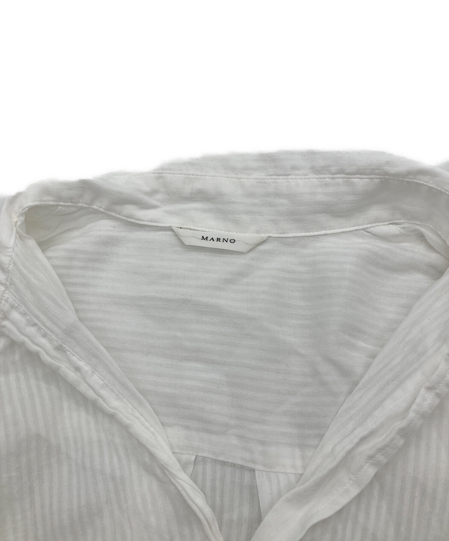 中古・古着通販】MARNO (マーノ) Amy shirt ホワイト サイズ:FREE 