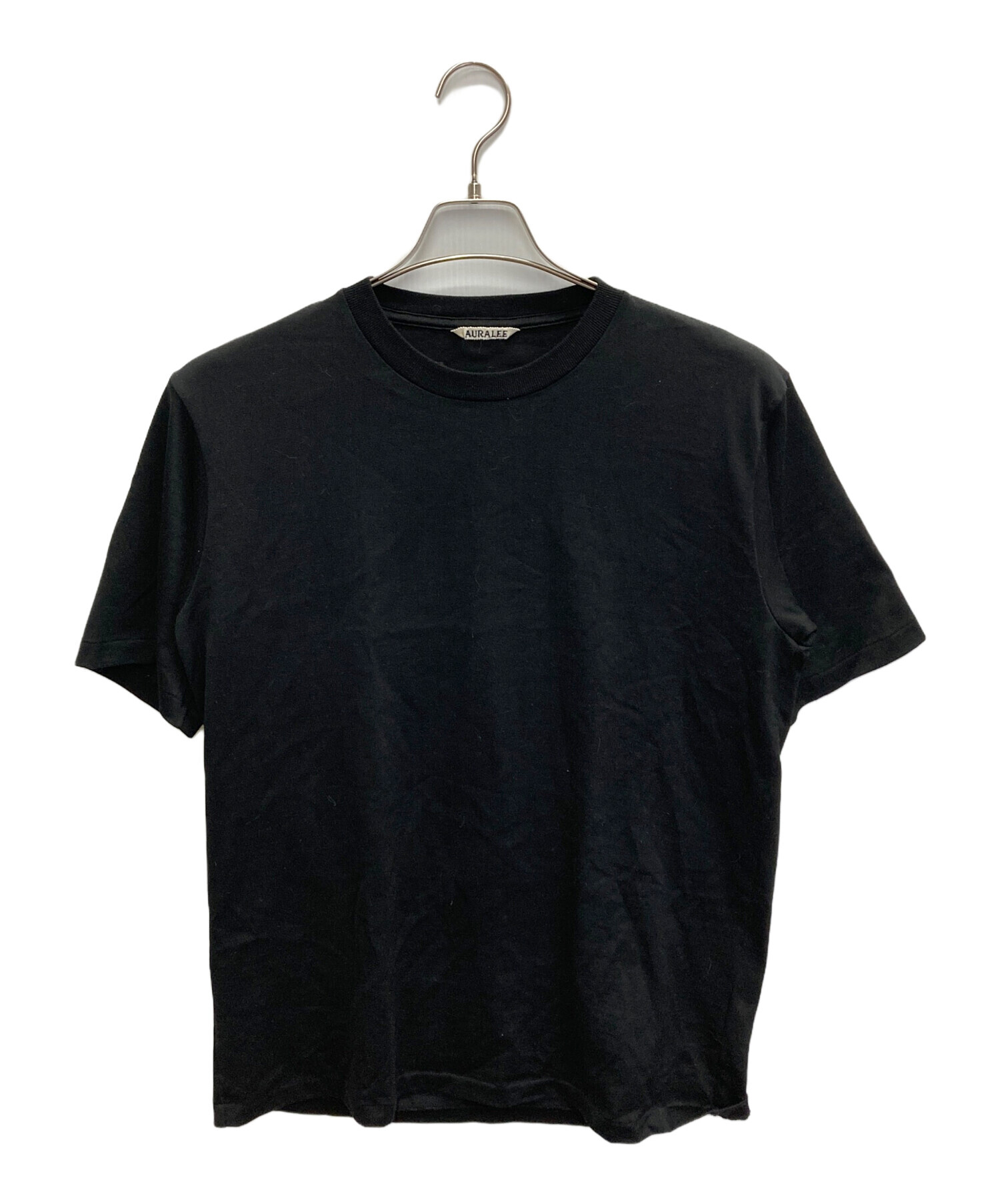 中古・古着通販】AURALEE (オーラリー) LUSTER PLAITING TEE ブラック 
