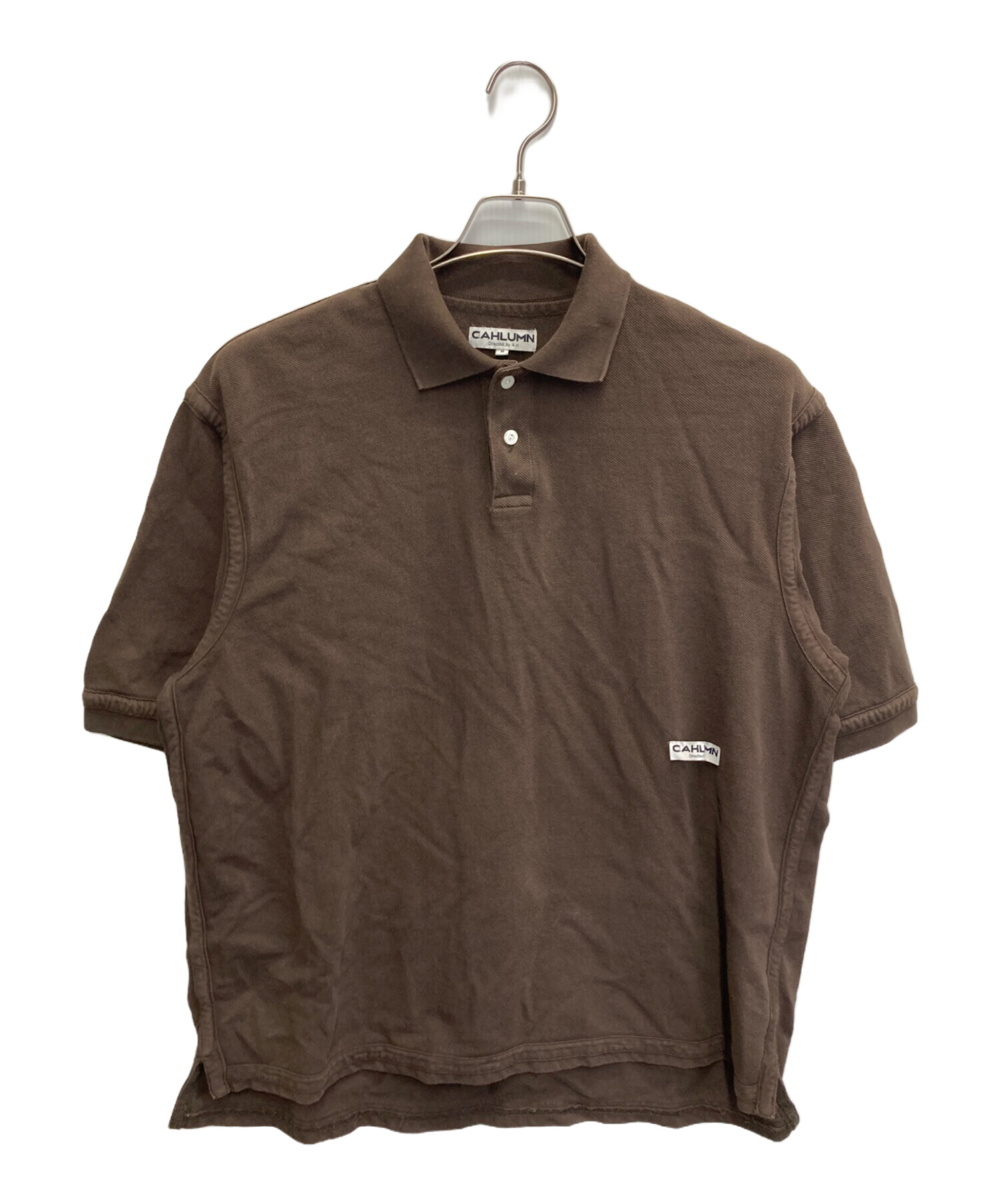 【定価11,000円】CAHLUMN カウラム オーバーダイ ポロシャツ M CAHLUMN（カウラム） ポロシャツ Over dye Polo Shirt/オーバーダイ