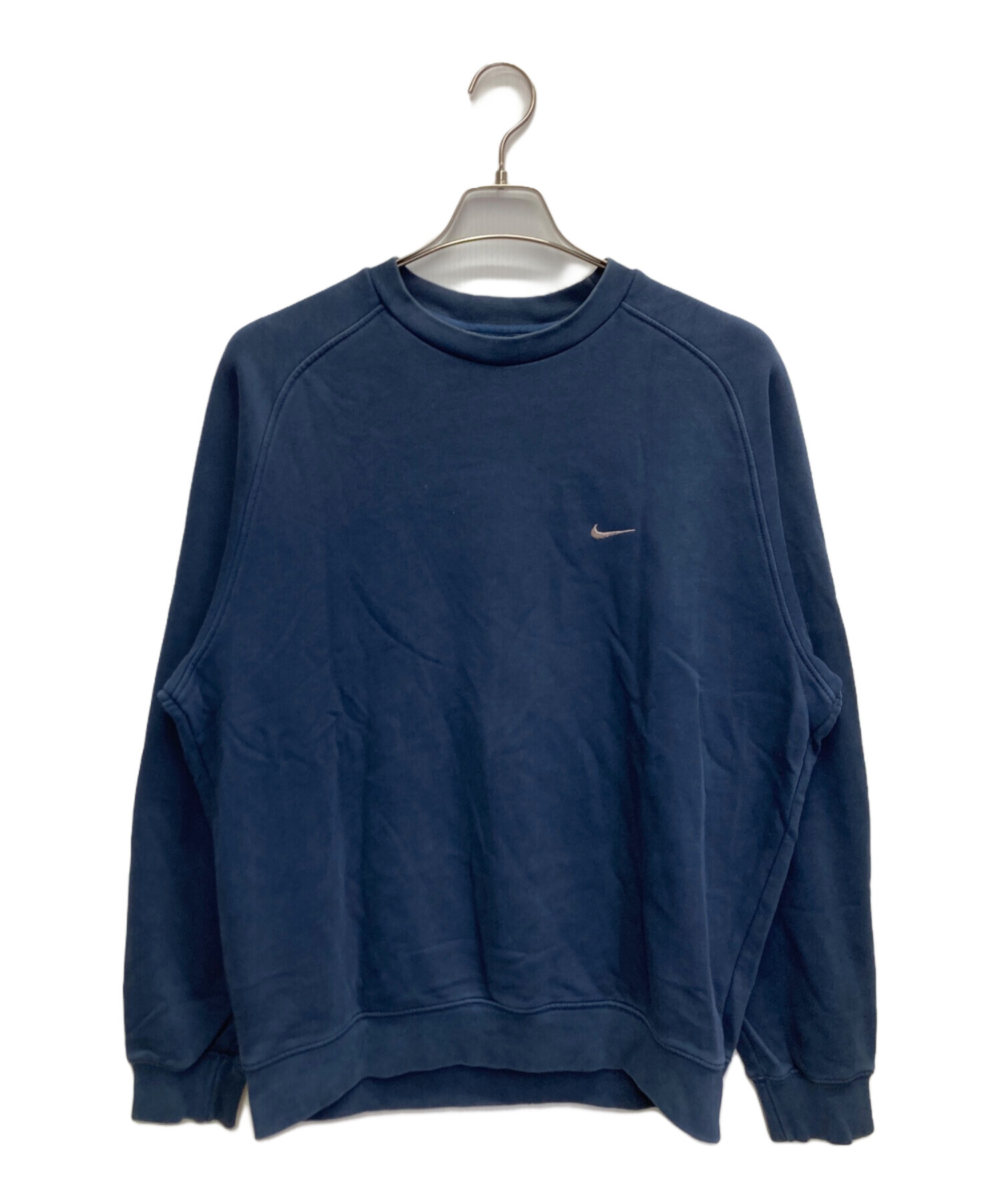中古・古着通販】NIKE (ナイキ) 00s ラグランスウェット ネイビー 