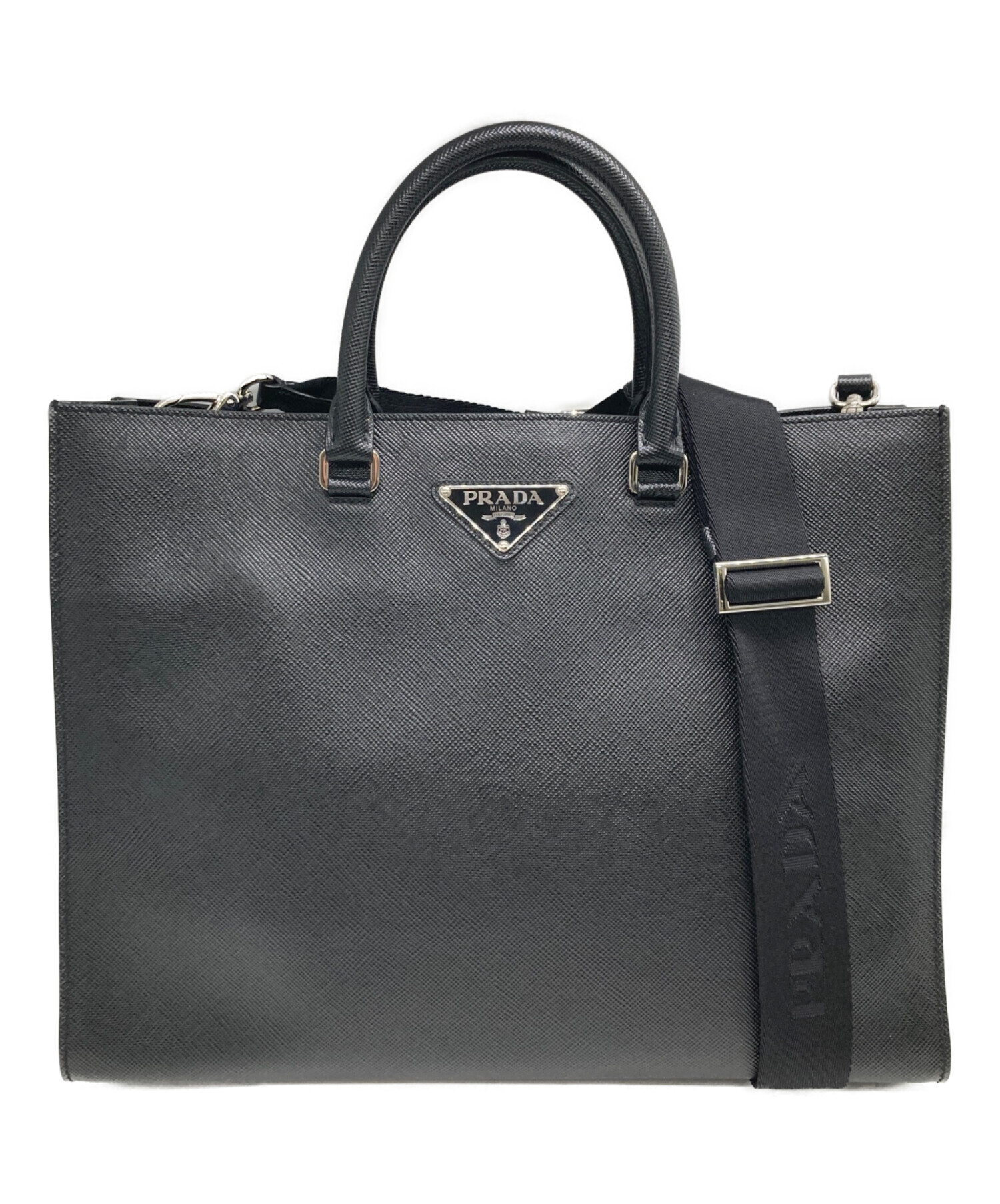 中古・古着通販】PRADA (プラダ) サフィアーノ レザー2WAYバック