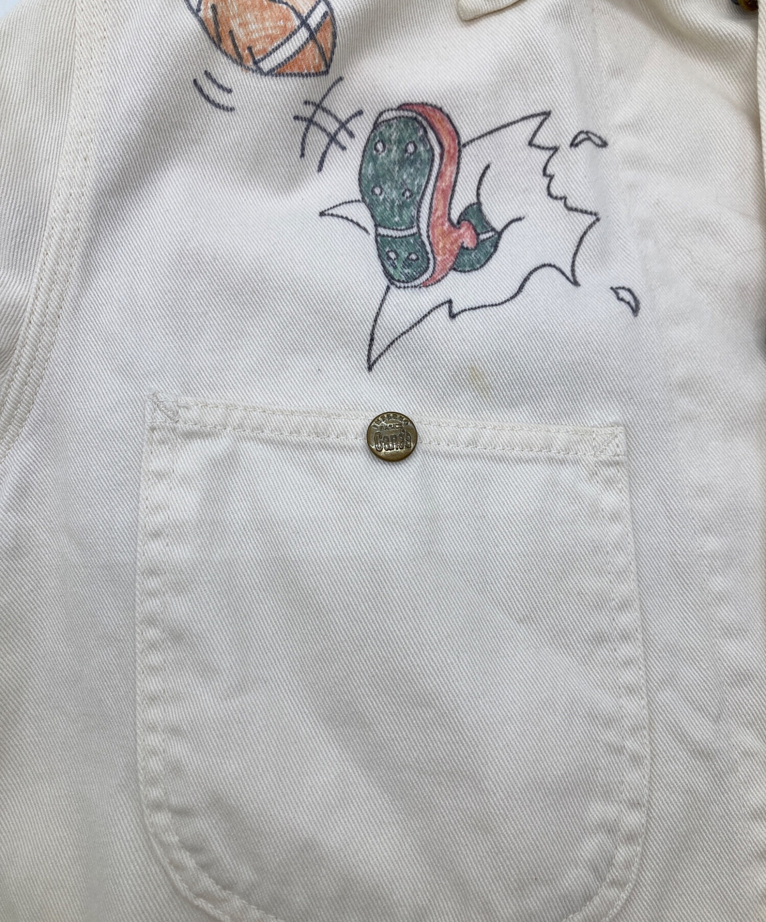 中古・古着通販】SUGAR CANE (シュガーケーン) 落書きカバーオール