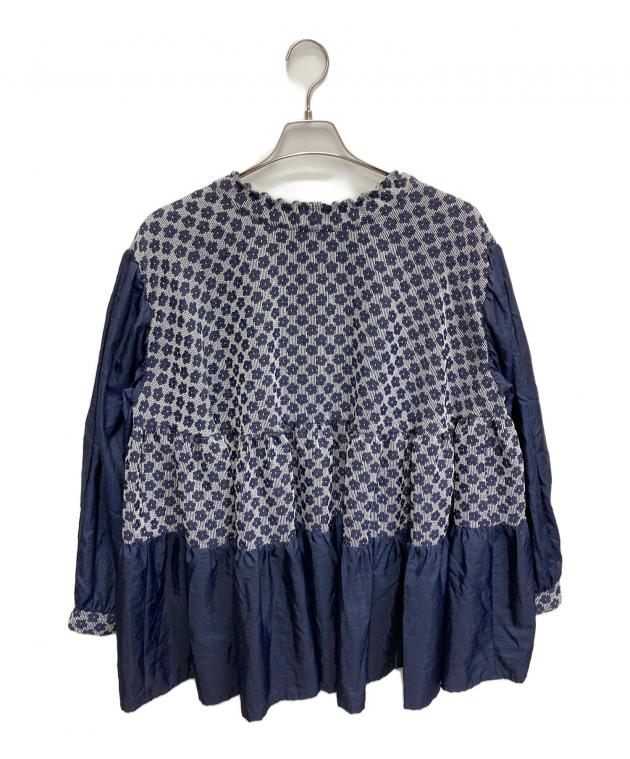 中古・古着通販】HOUGA (ホウガ) MOEISHIDA poppy blouse ネイビー 