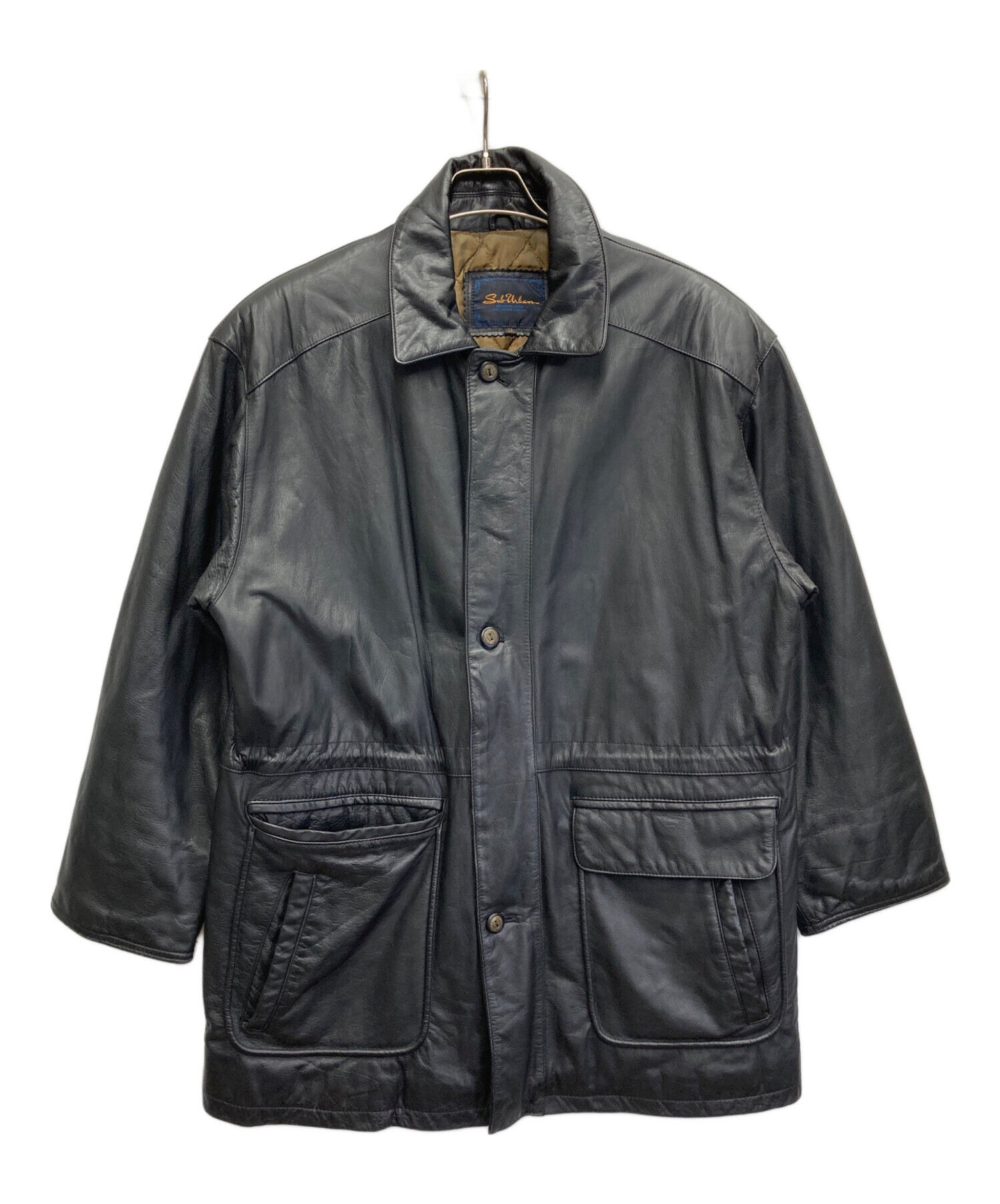 中古・古着通販】Sub Urban (サブアーバン) レザージャケット ブラック