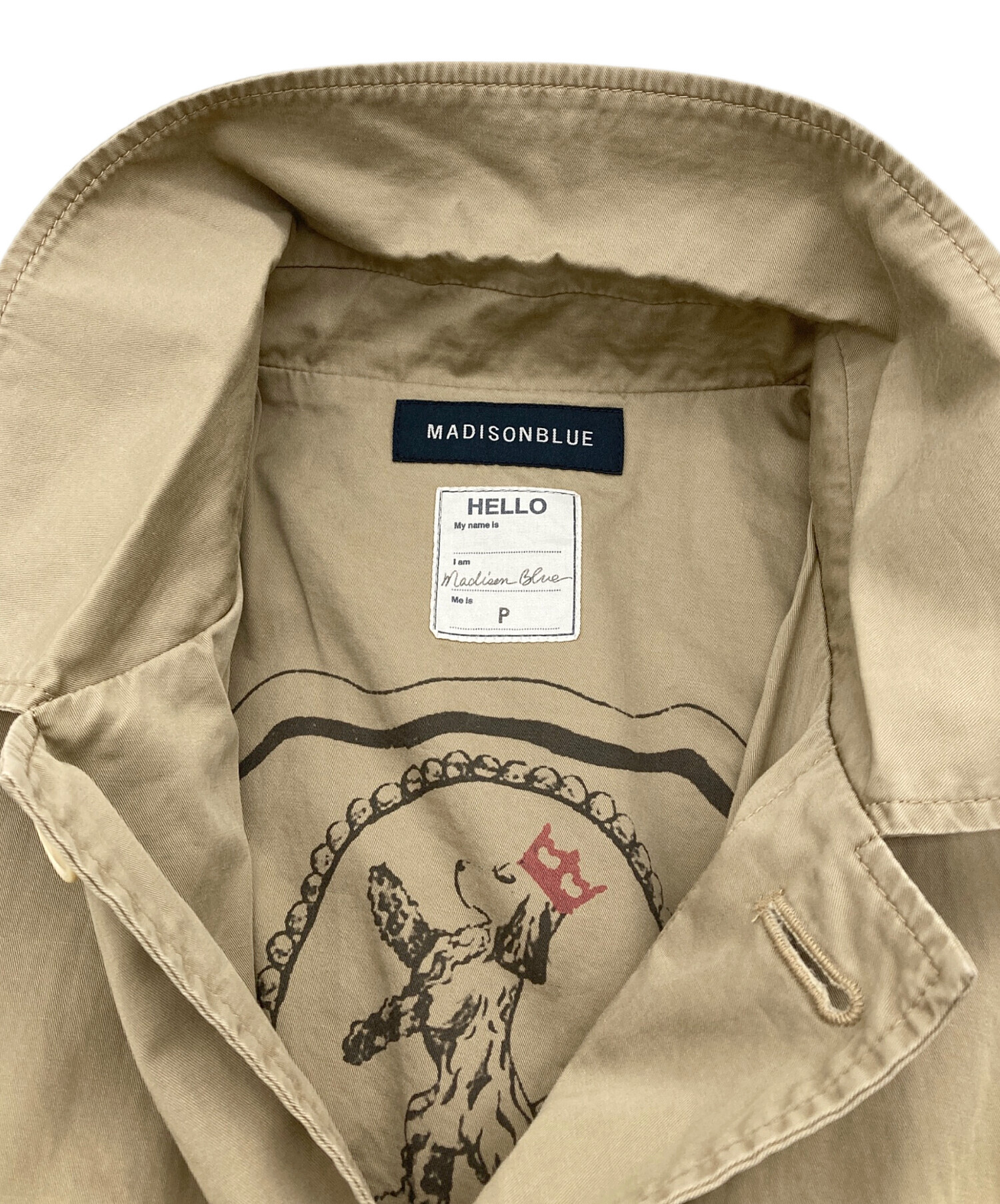 中古・古着通販】MADISON BLUE (マディソンブルー) GRAFFITI SHOP COAT