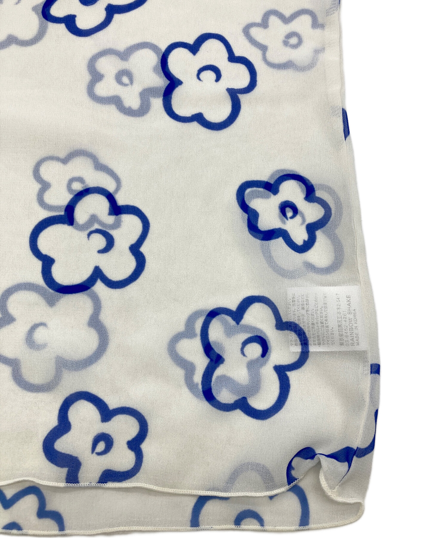 中古・古着通販】POPPY (ポピー) FLOWER GRAFFITI SEE-THROUGH TOPS
